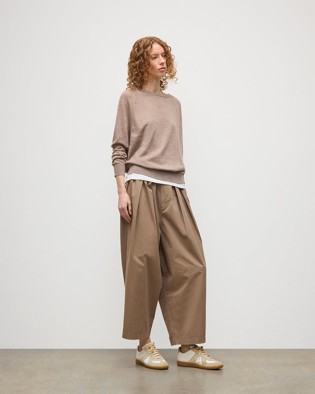 Finola Light Brown Superfine Cashmere Jumper