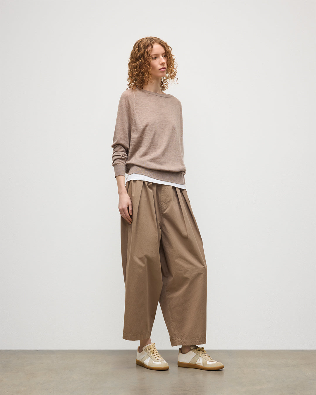 Finola Light Brown Superfine Cashmere Jumper