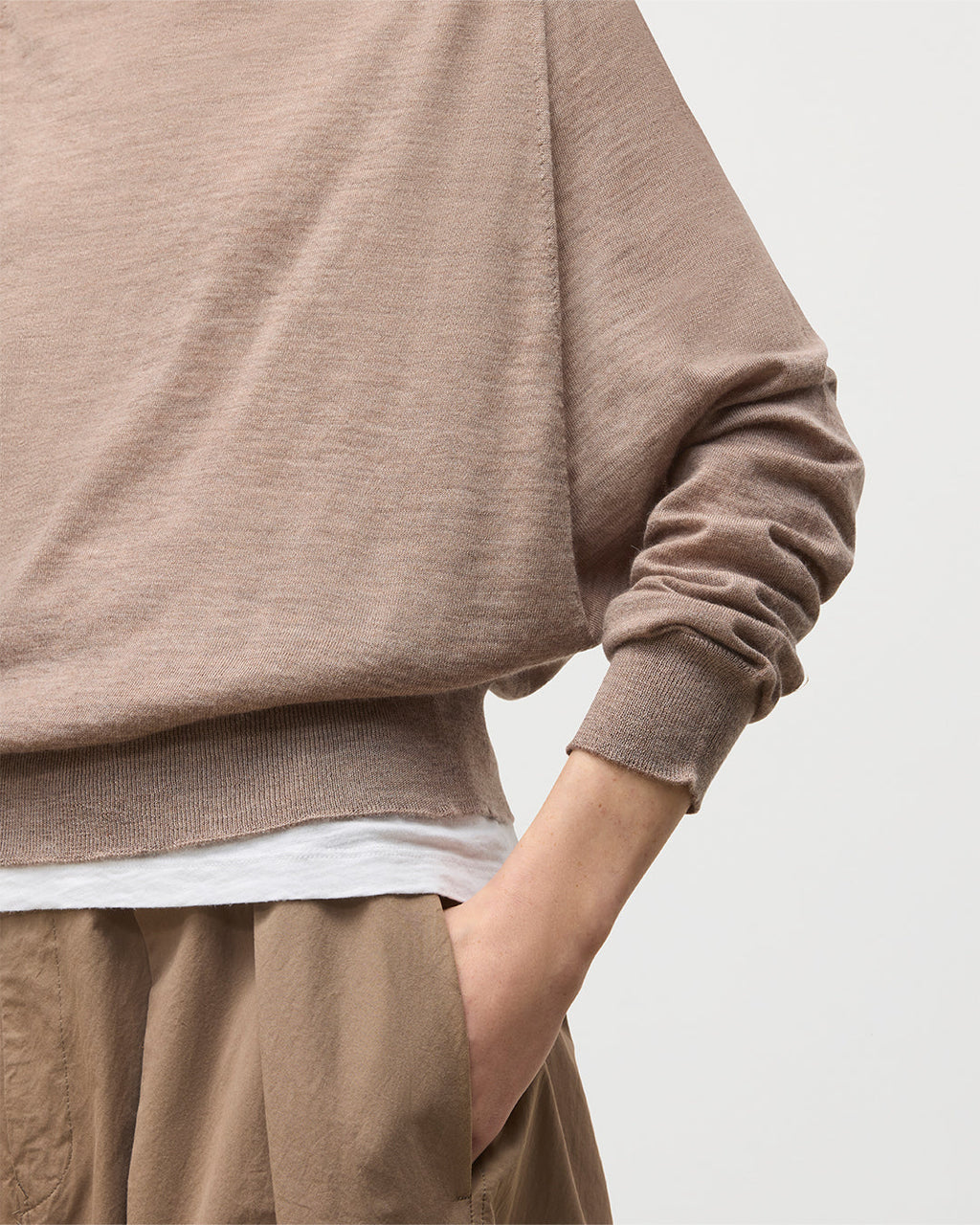 Finola Light Brown Superfine Cashmere Jumper