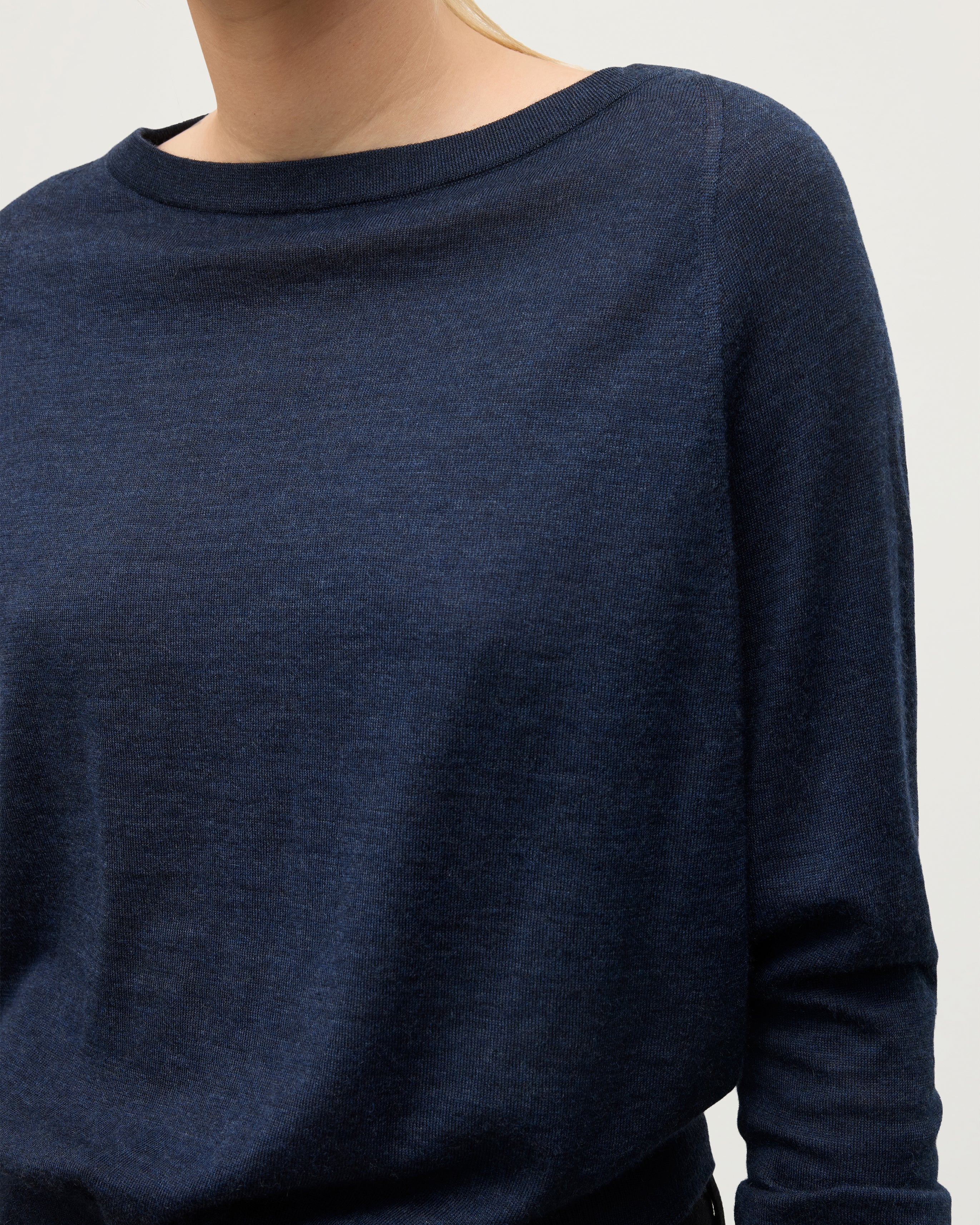 Finola Navy Superfine Cashmere Jumper