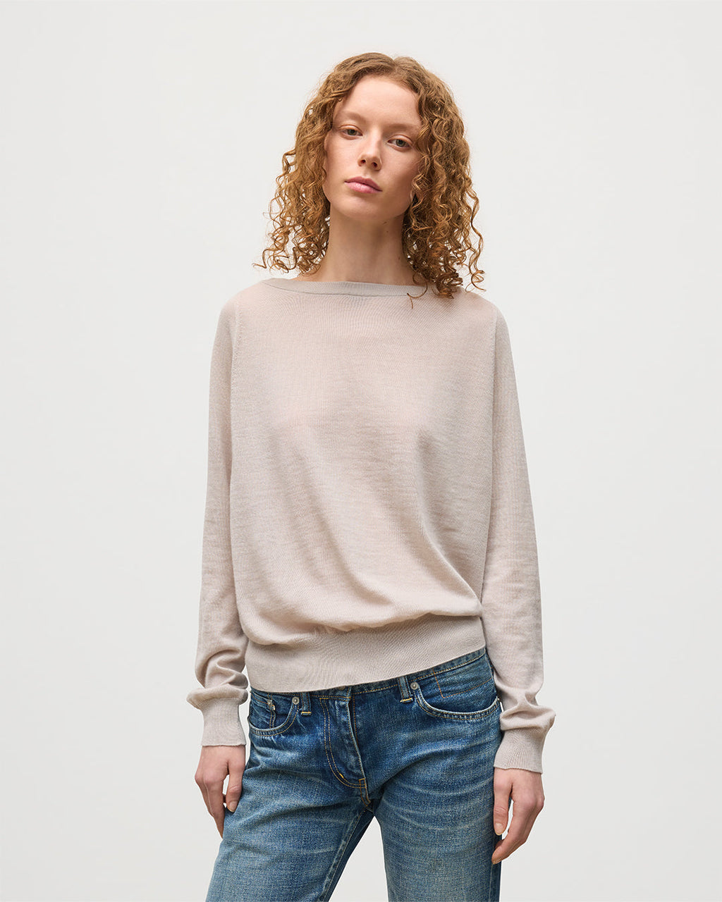 Finola Cream Superfine Cashmere Jumper