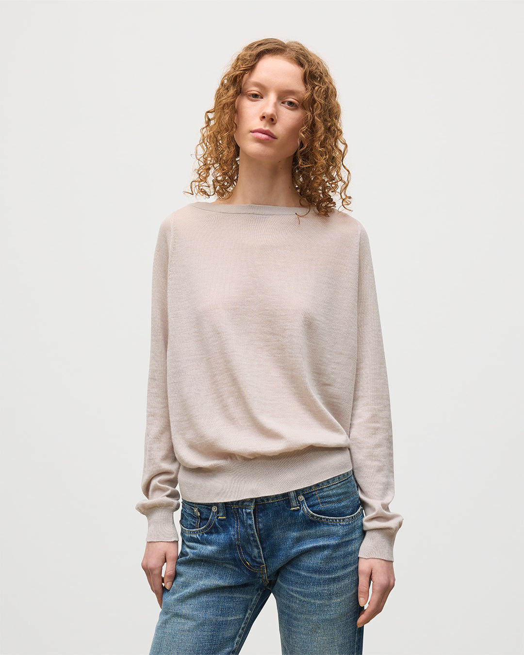 Finola Cream Superfine Cashmere Jumper