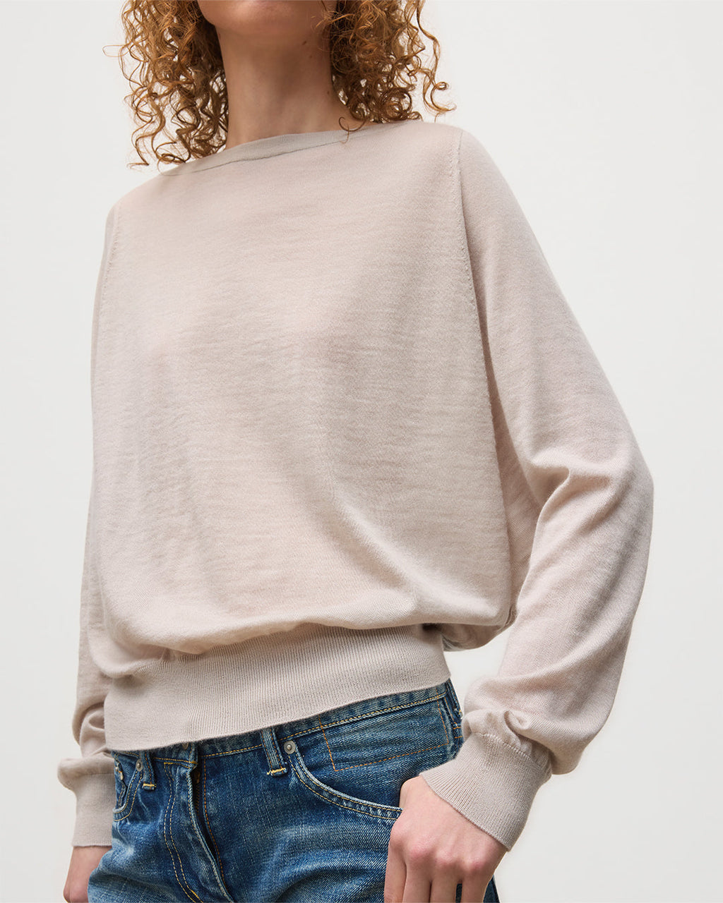 Finola Cream Superfine Cashmere Jumper