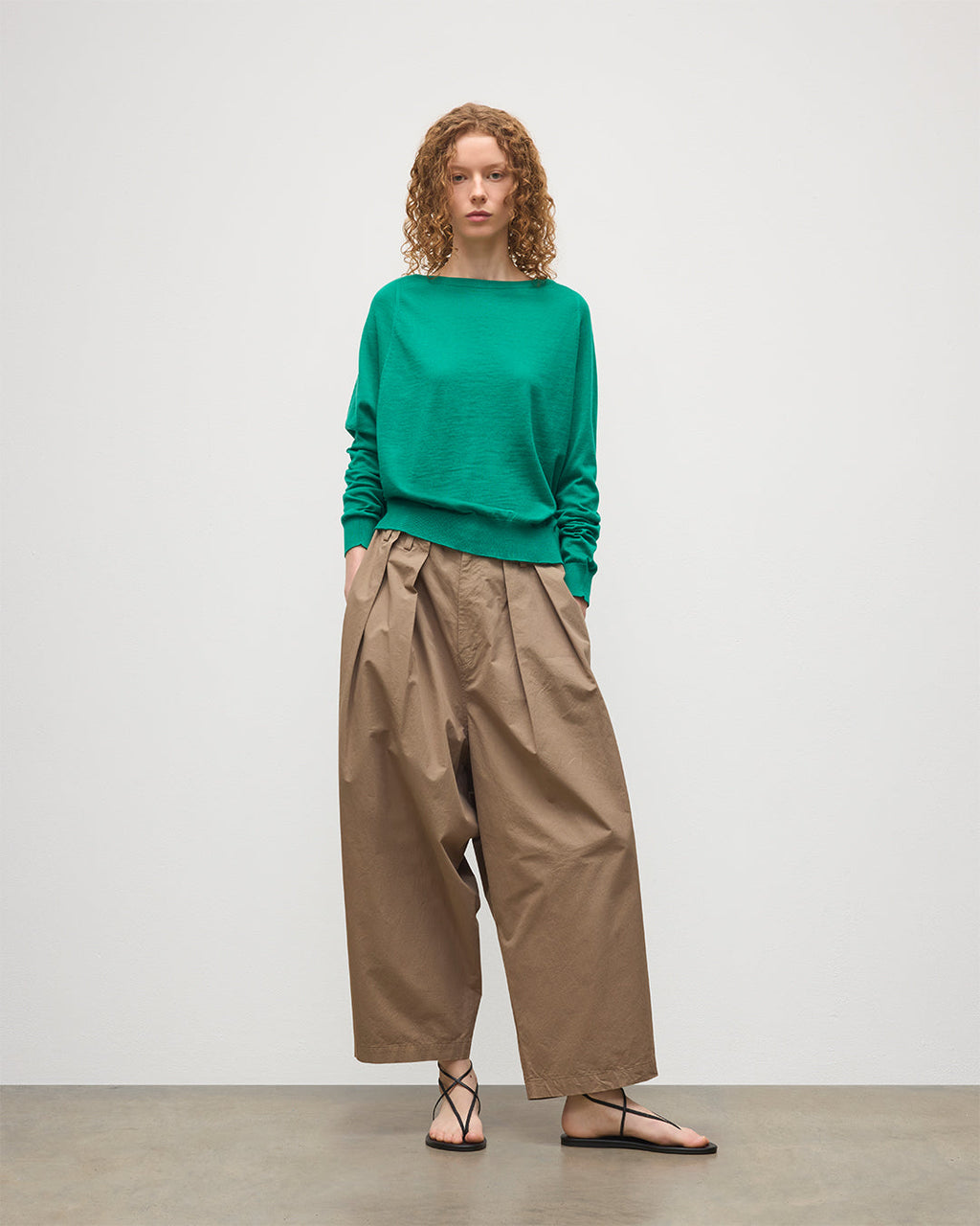 Finola Bright Green Superfine Cashmere Jumper