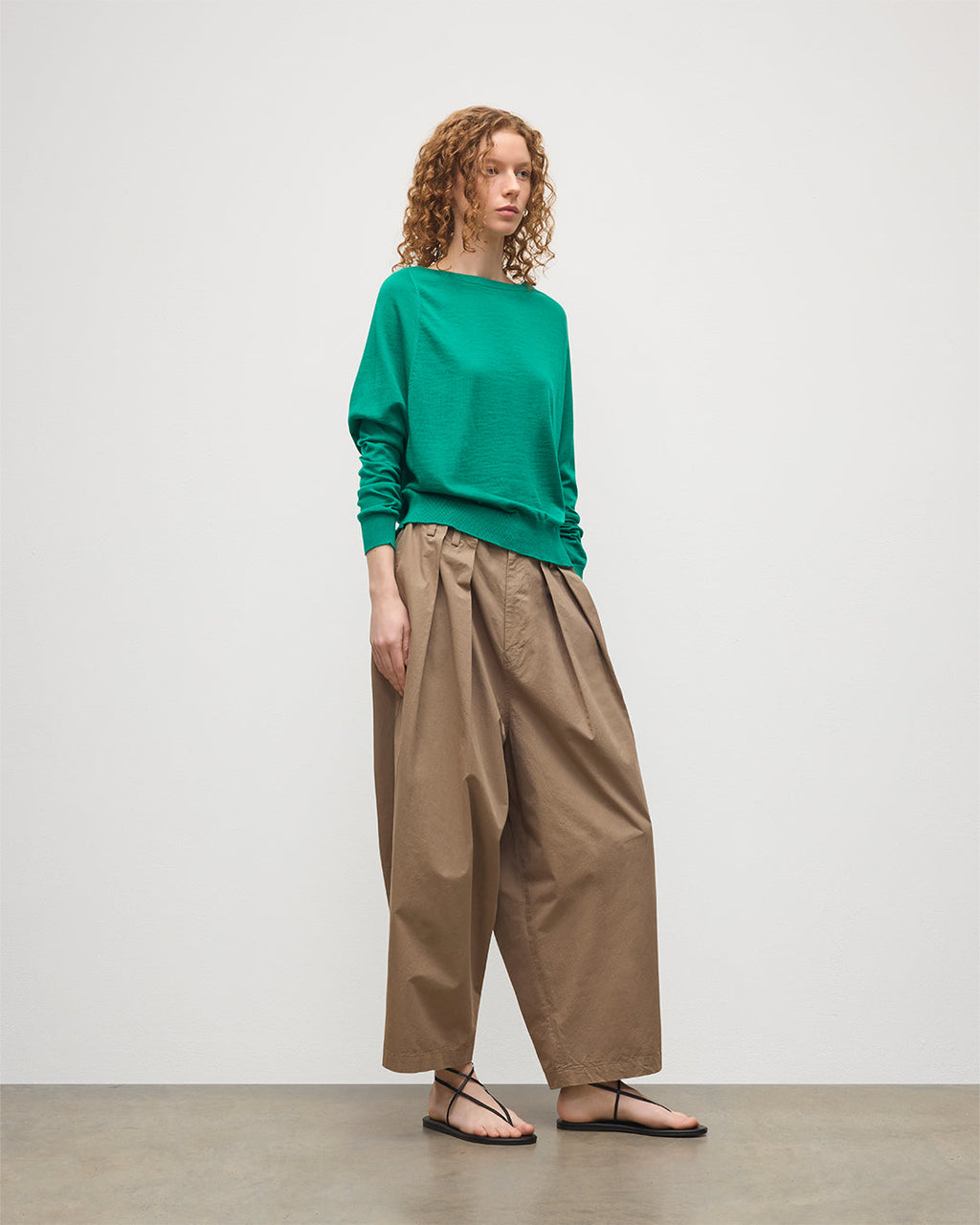 Finola Bright Green Superfine Cashmere Jumper