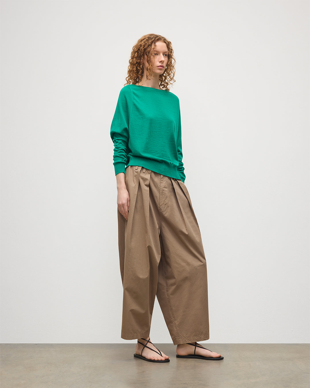 Finola Bright Green Superfine Cashmere Jumper