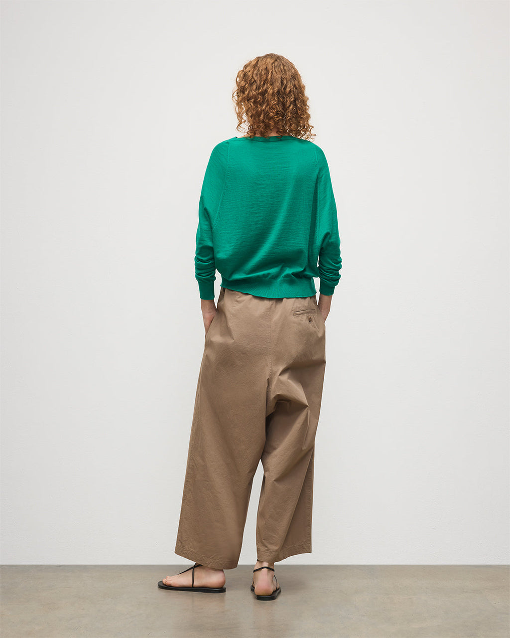 Finola Bright Green Superfine Cashmere Jumper