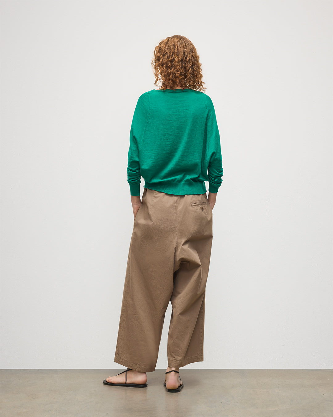 Finola Bright Green Superfine Cashmere Jumper