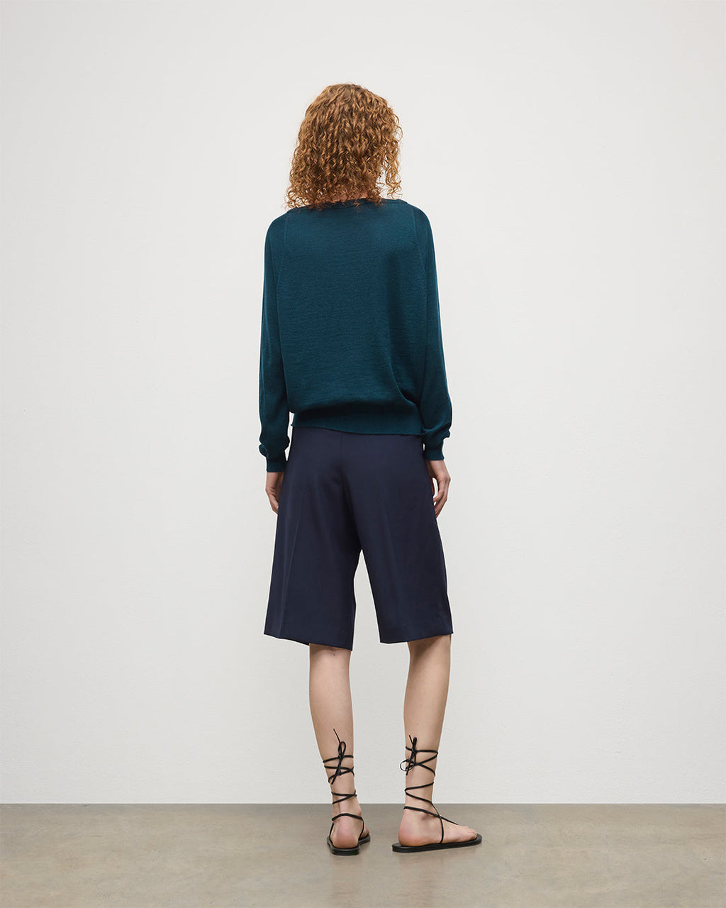 Finola Bottle Green Superfine Cashmere Jumper