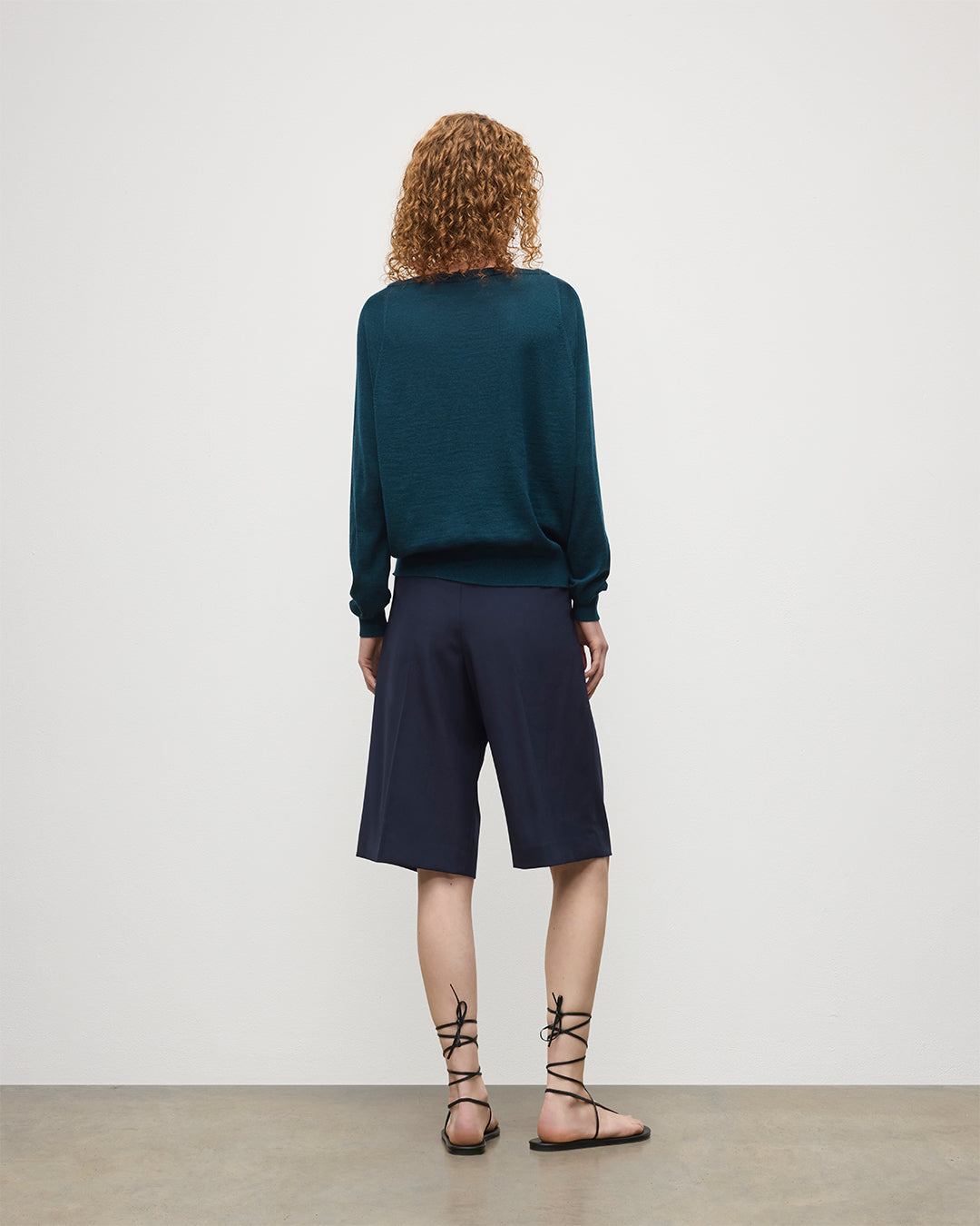 Finola Bottle Green Superfine Cashmere Jumper
