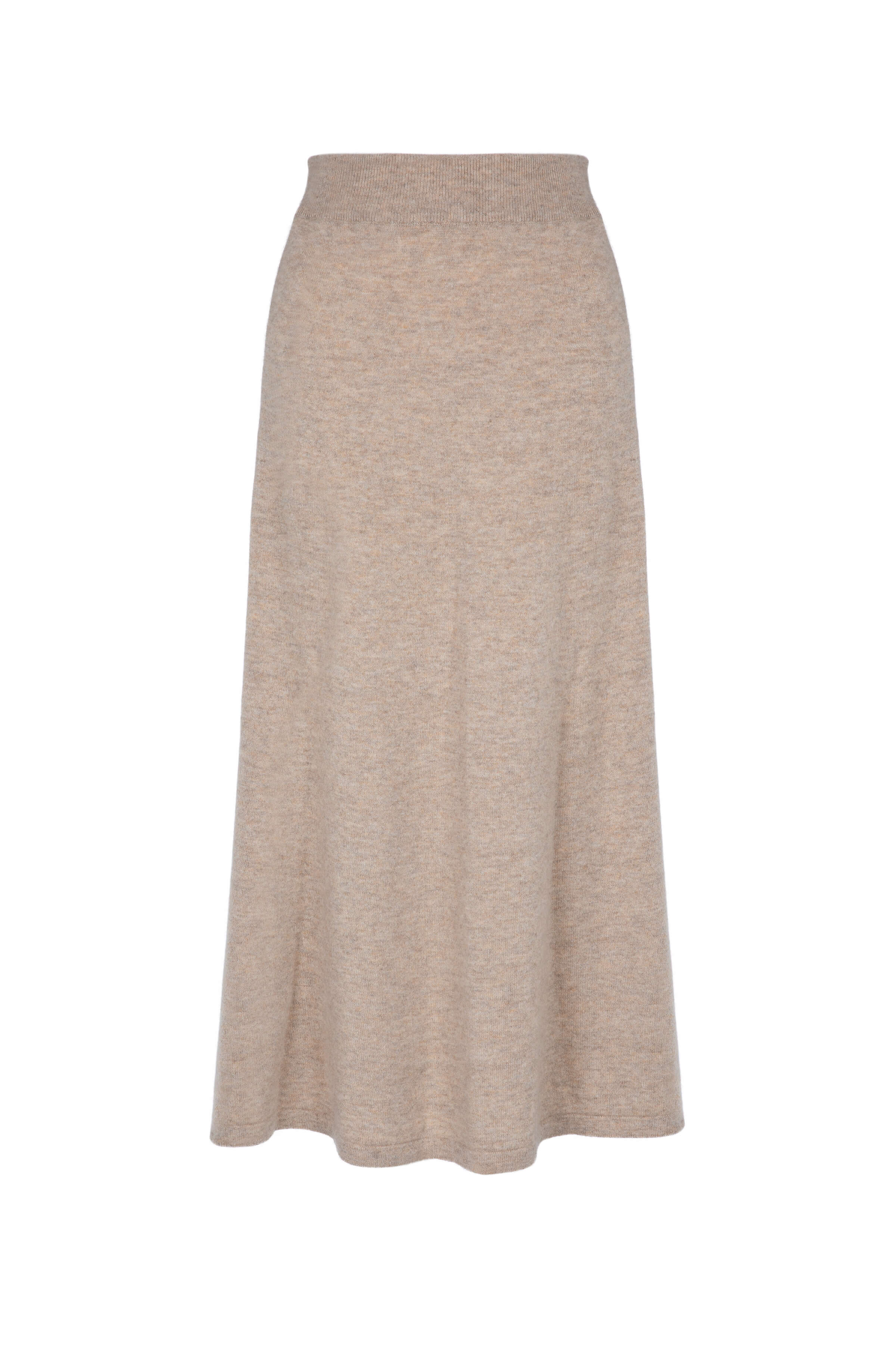Cashmere Natural A-Line Skirt