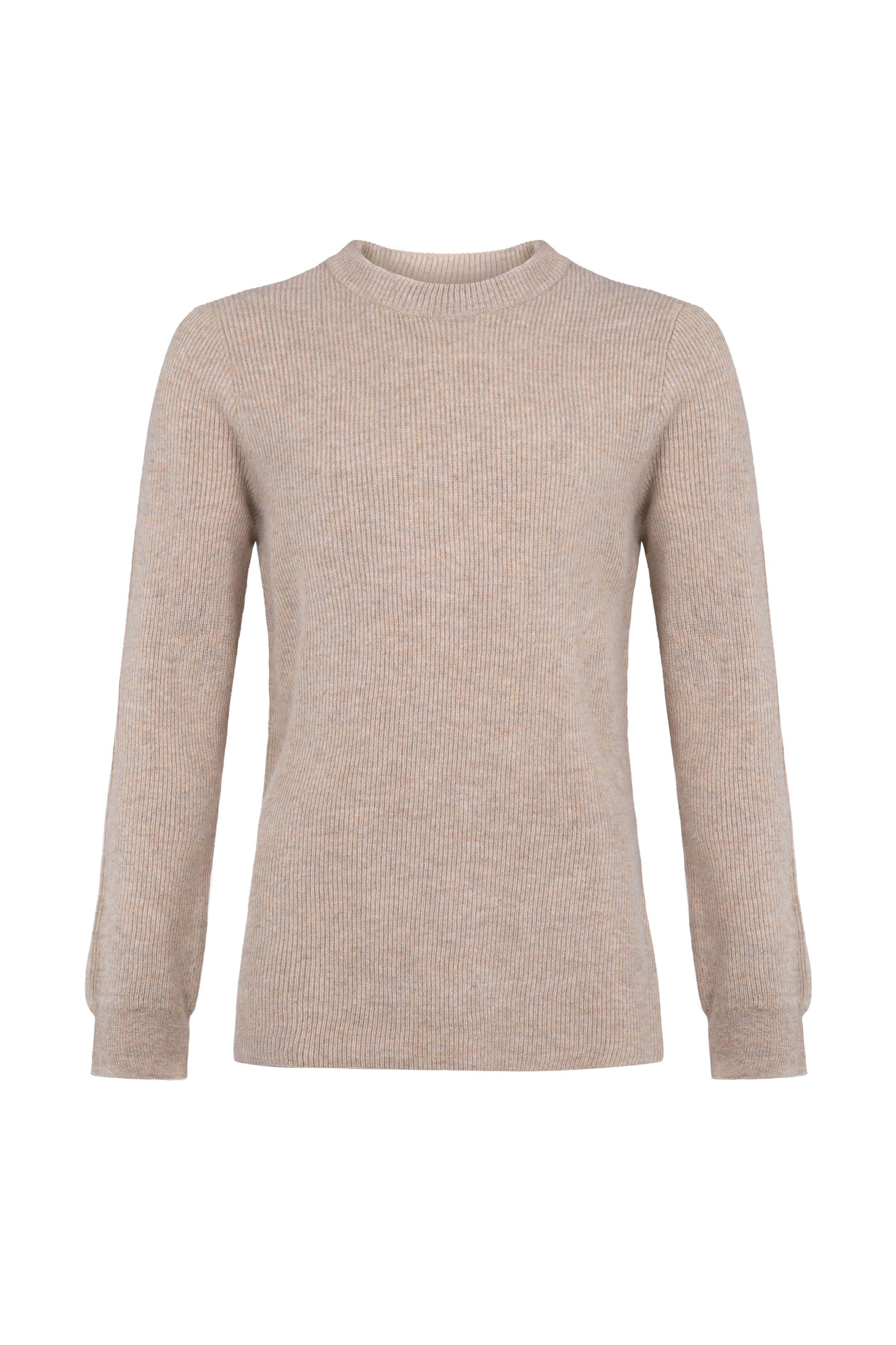 Ribbed Natural Cashmere Jumper