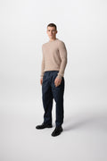Ribbed Natural Cashmere Jumper