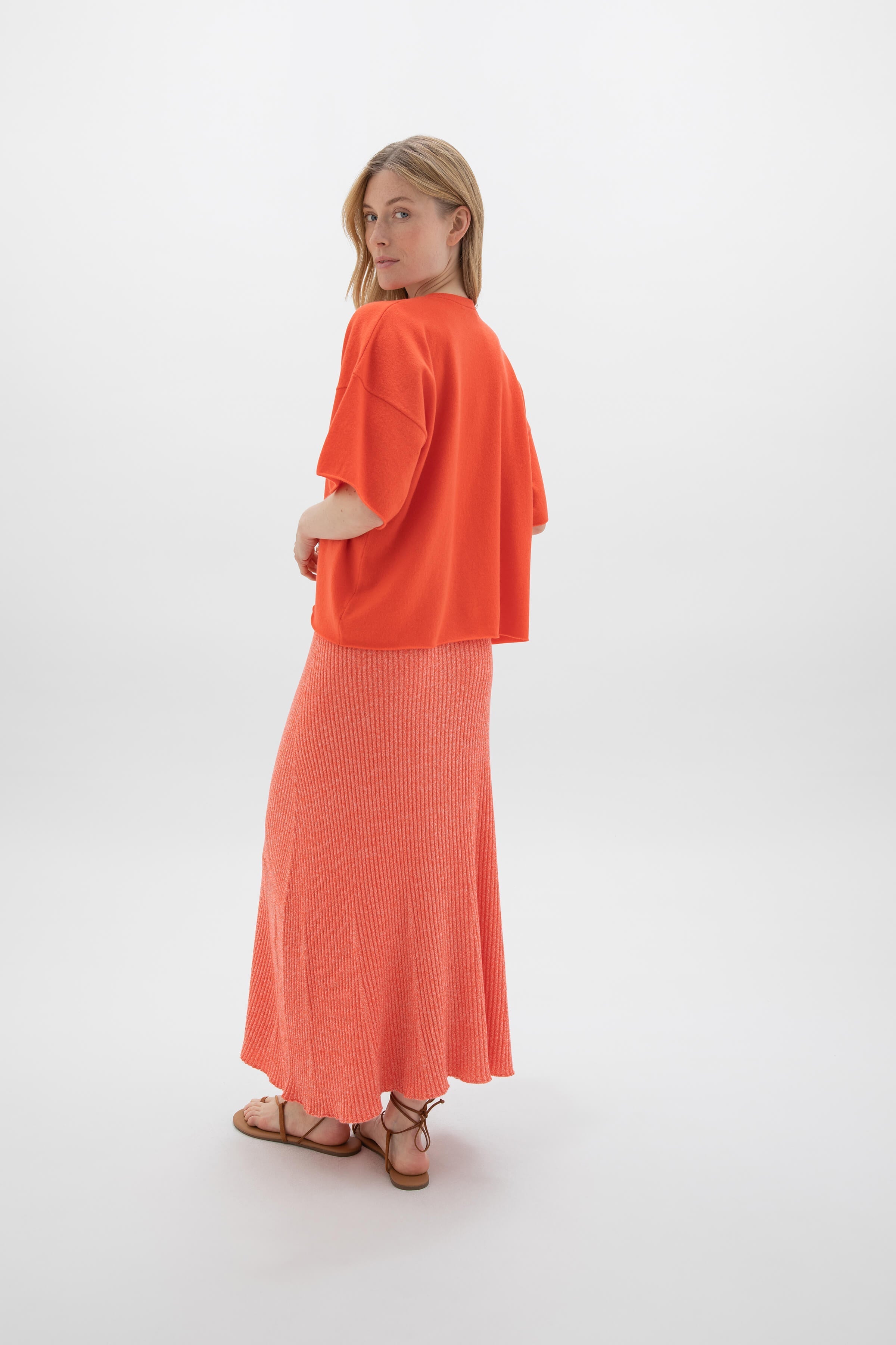 Orange Cashmere T-Shirt