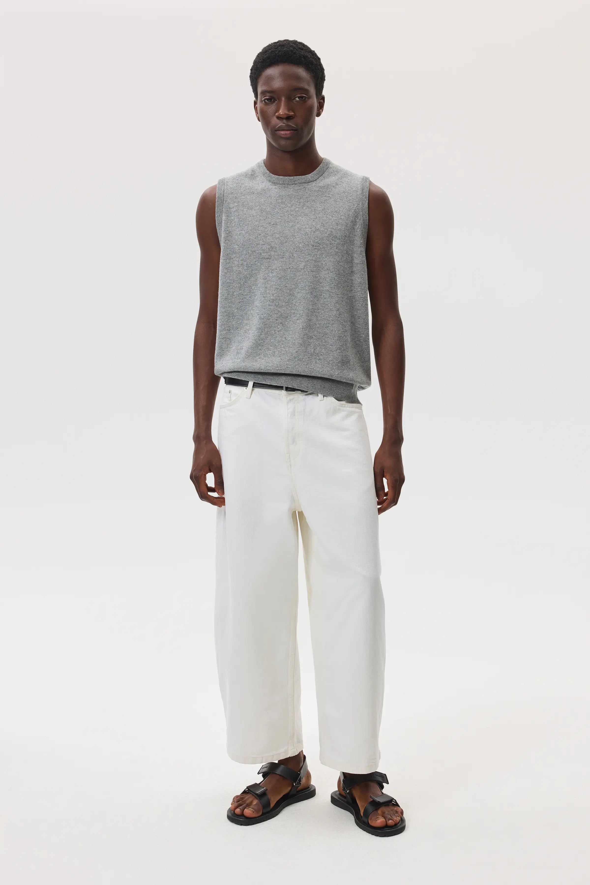 Light Grey Cashmere Tank