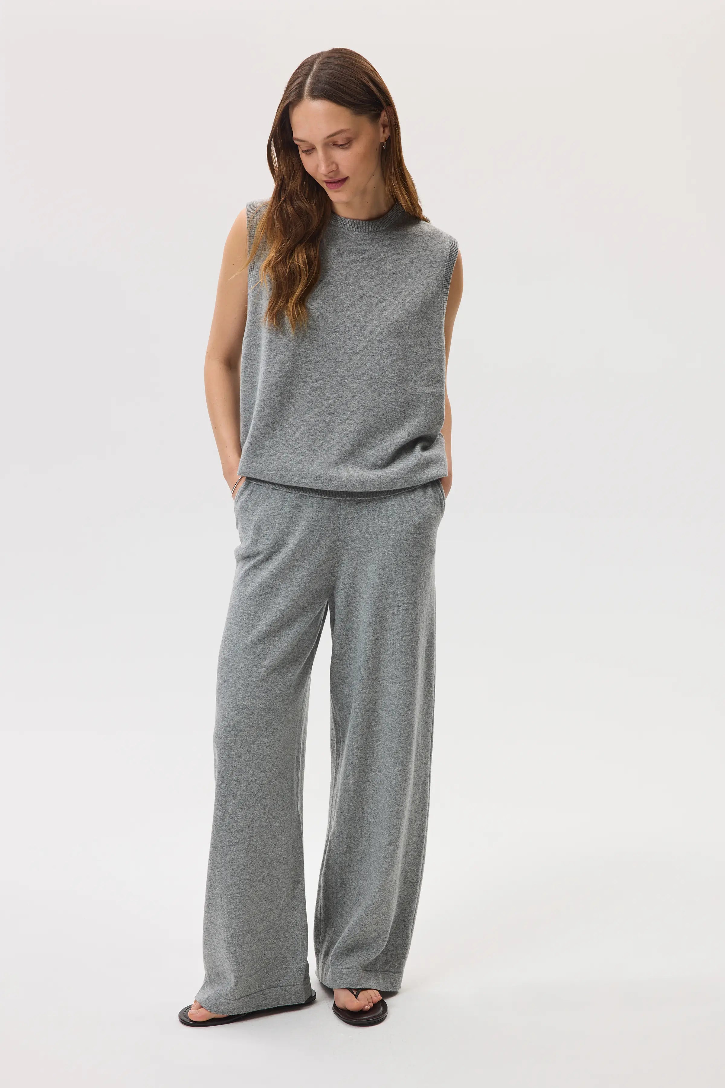 Light Grey Cashmere Tank