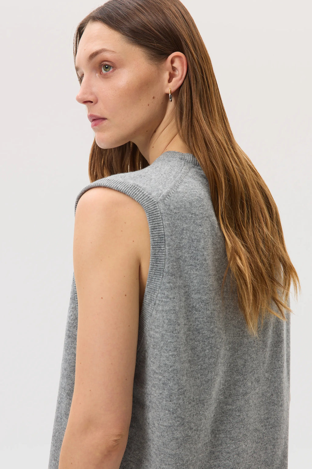 Light Grey Cashmere Tank