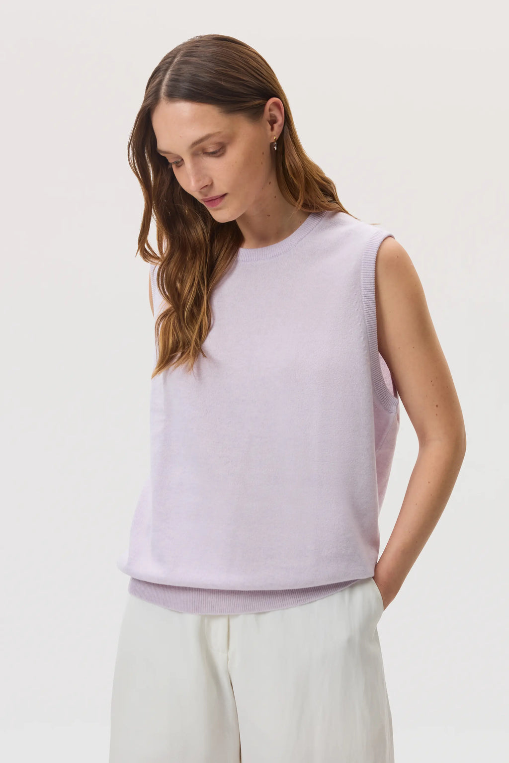 Light Purple Cashmere Tank