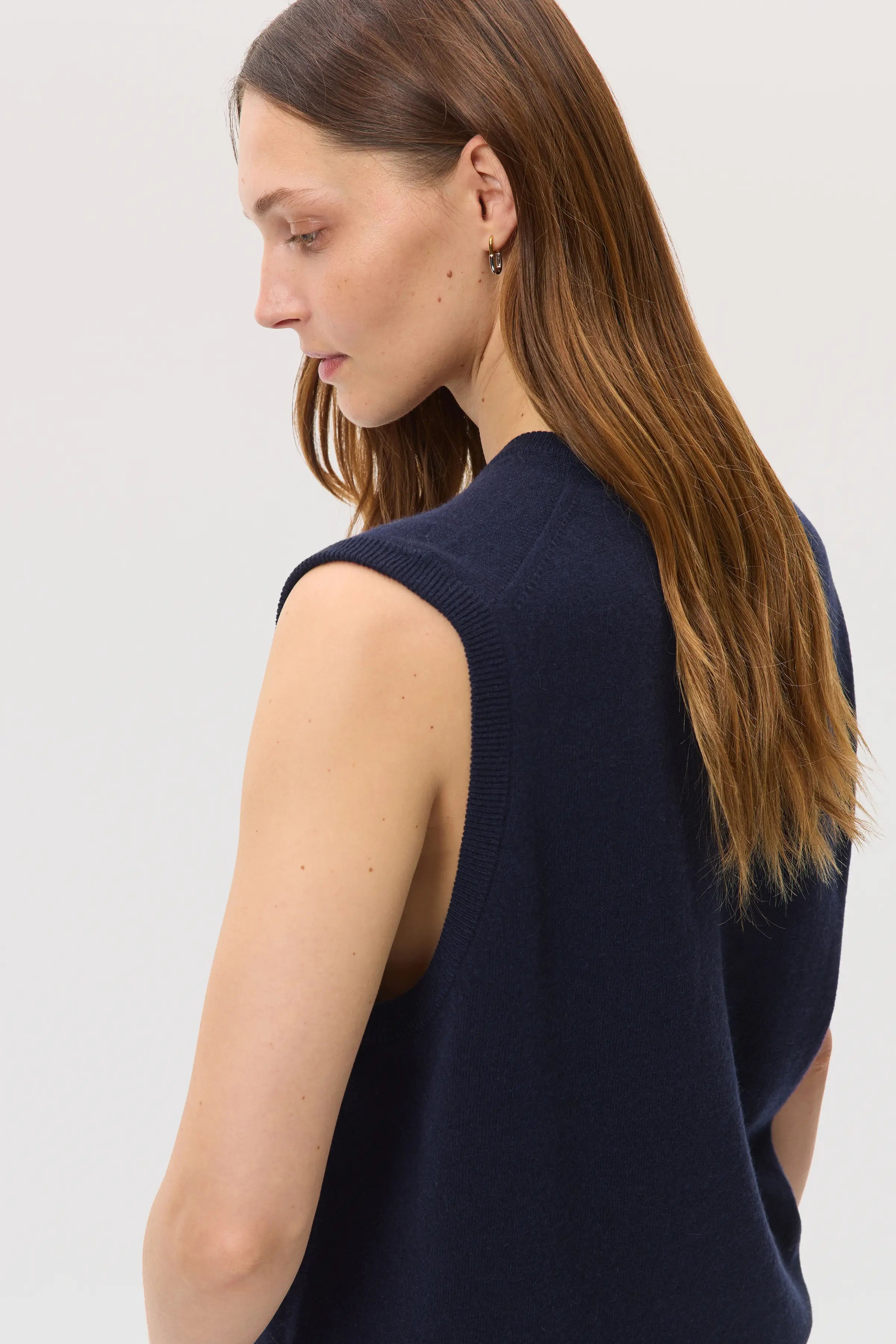 Dark Navy Cashmere Tank