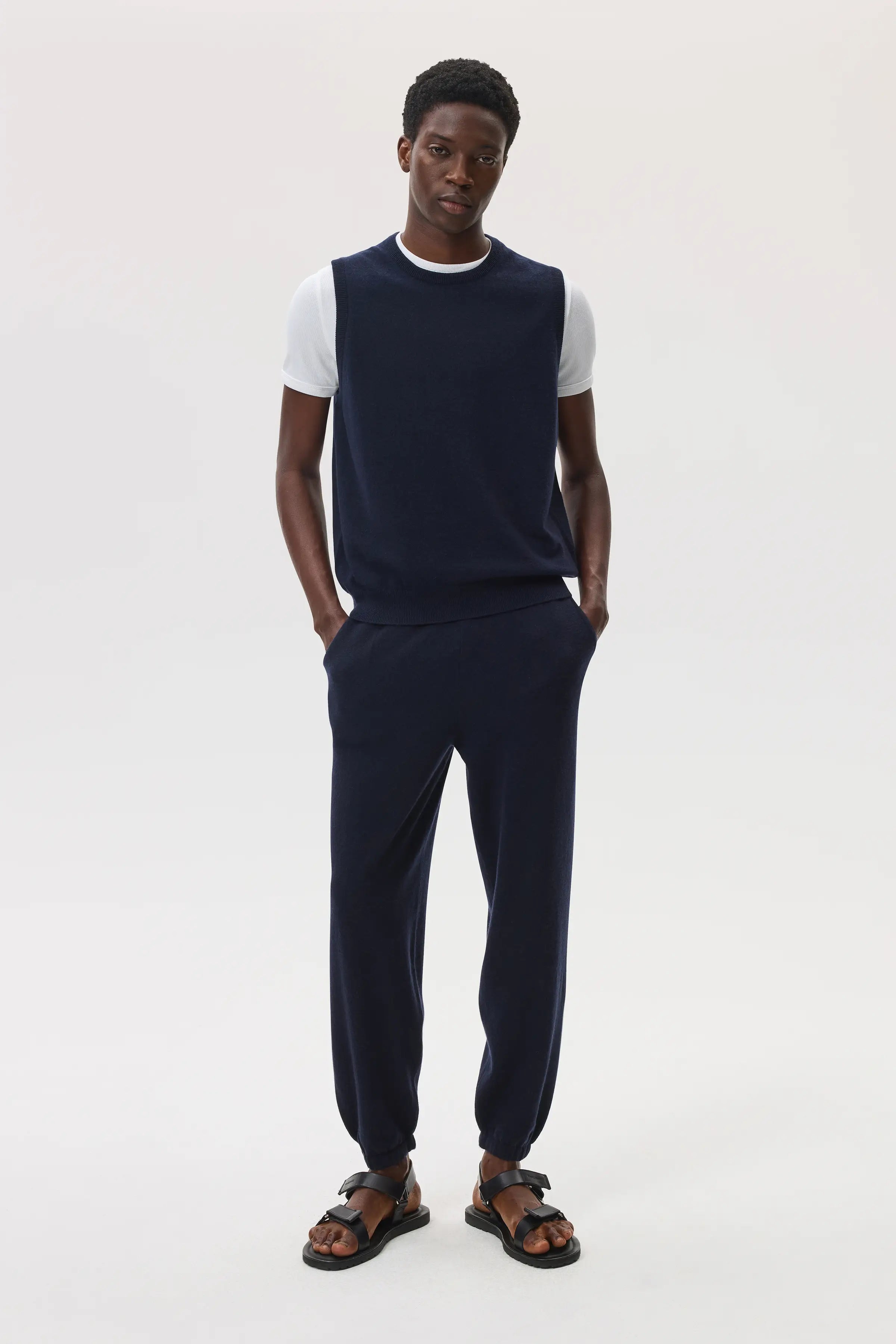 Dark Navy Cashmere Tank