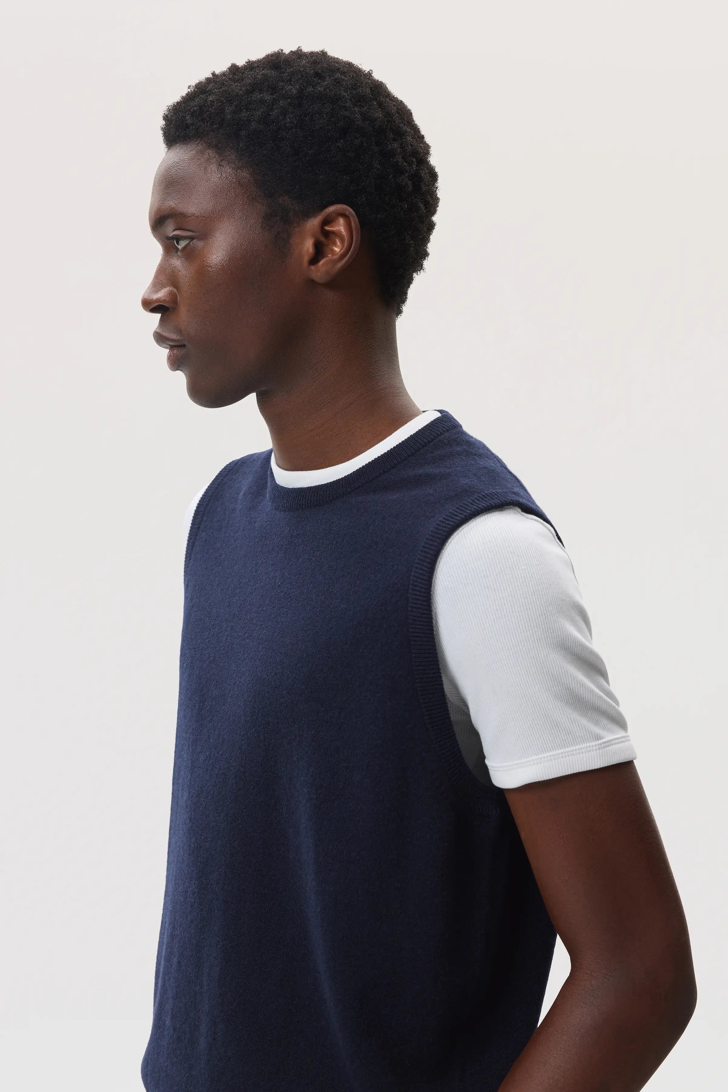 Dark Navy Cashmere Tank