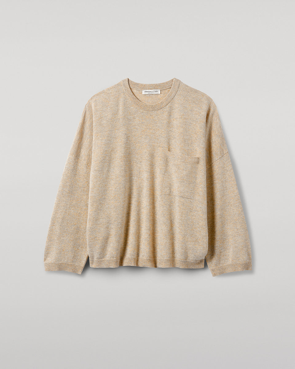 Gauzy Pocket Natural Cashmere Jumper