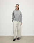 Gauzy Pocket Light Grey Cashmere Jumper