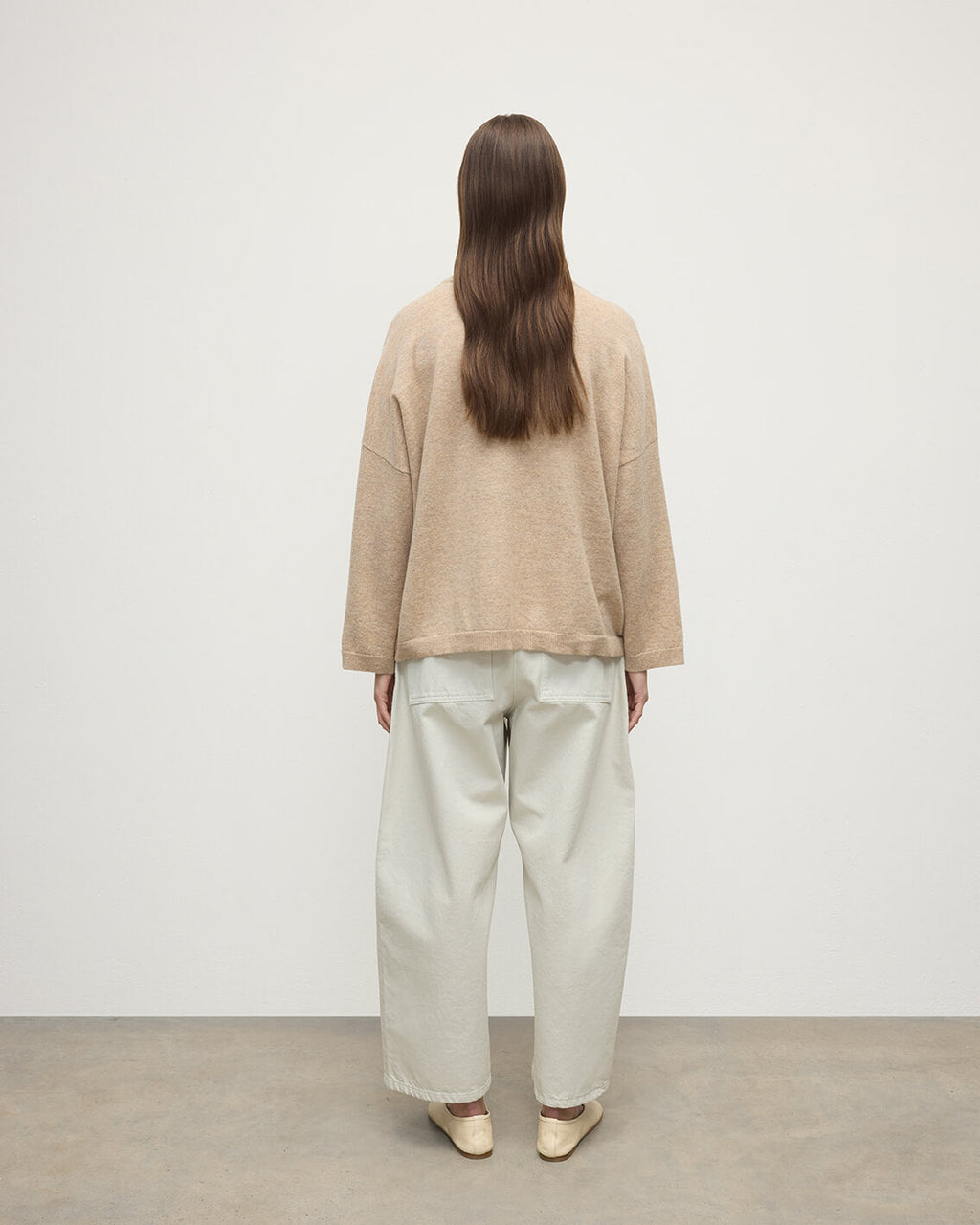 Gauzy Pocket Natural Cashmere Jumper