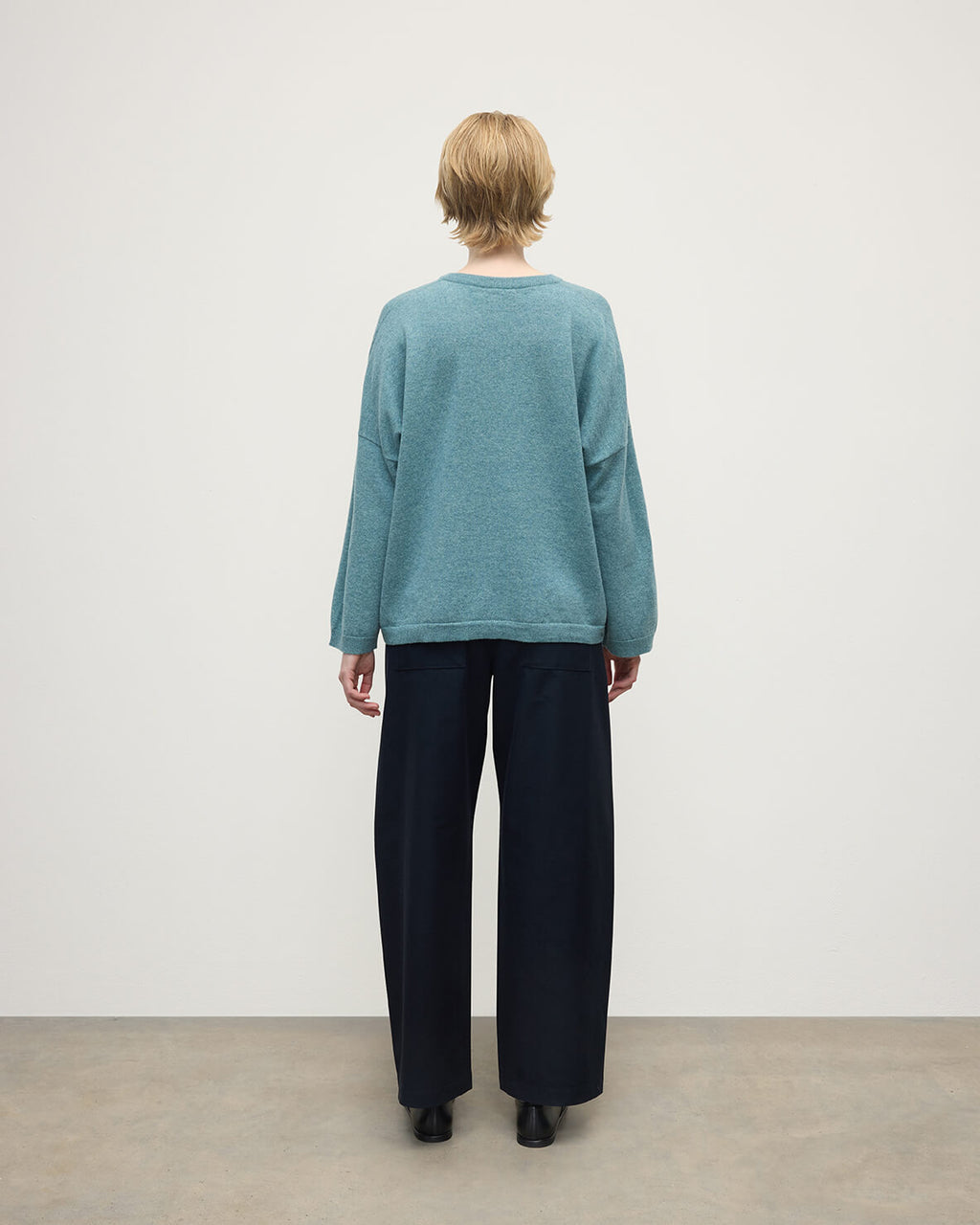 Gauzy Pocket Green Cashmere Jumper