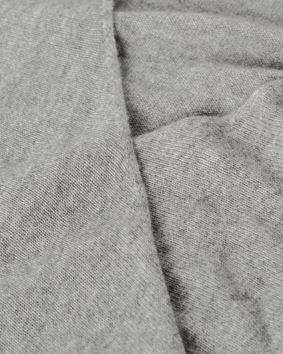 Ballet Wrap Light Grey Cashmere Cardigan