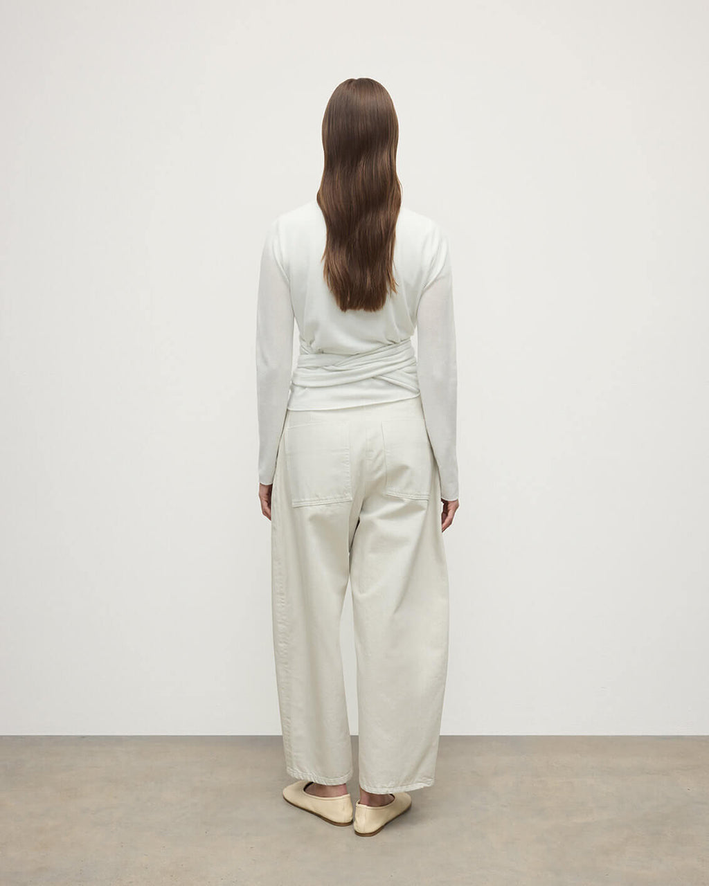Ballet Wrap Cashmere White Ballet Cardigan