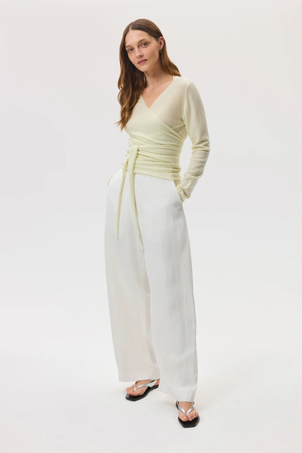 Featherlight Cashmere Light Yellow Ballet Wrap