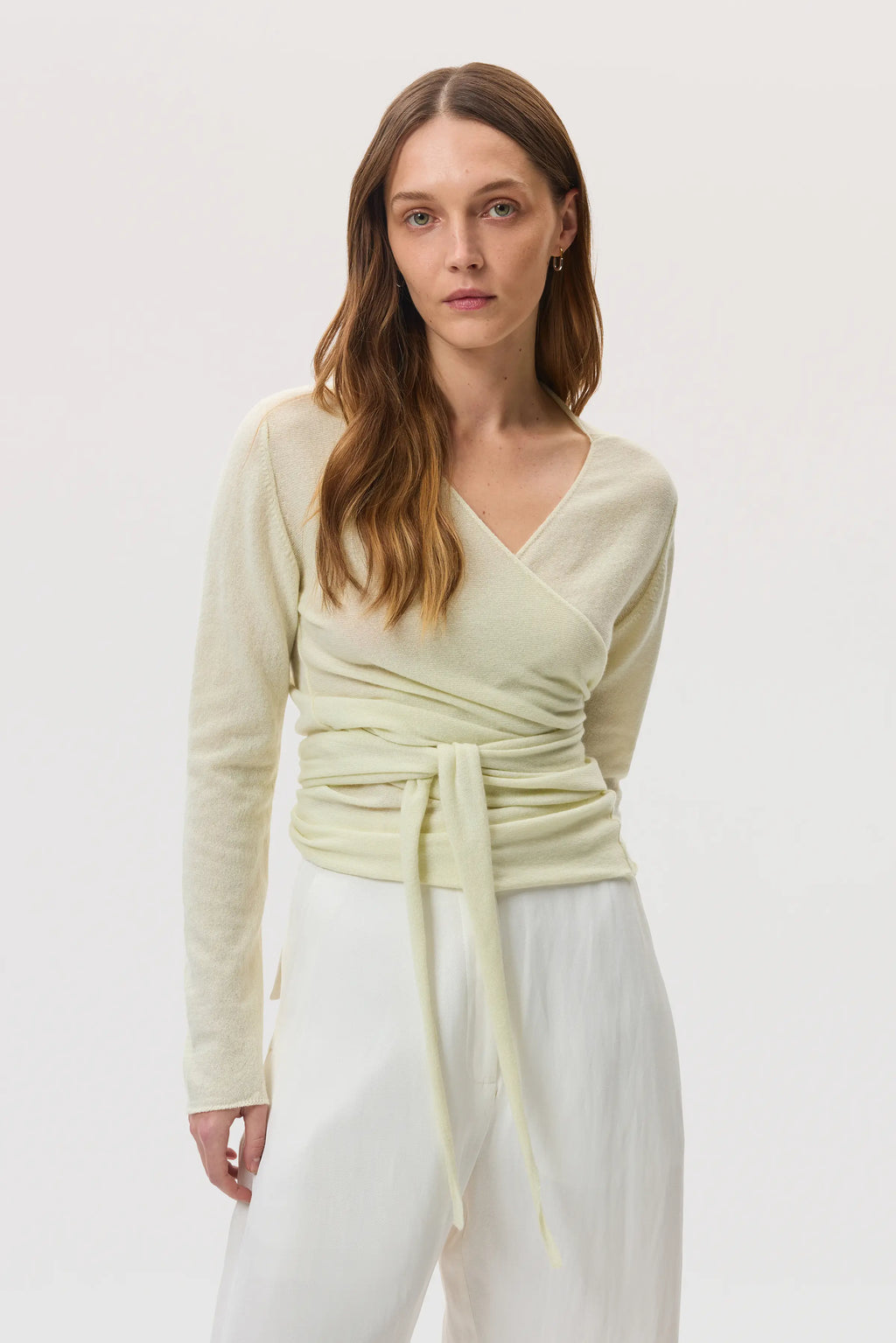 Featherlight Cashmere Light Yellow Ballet Wrap