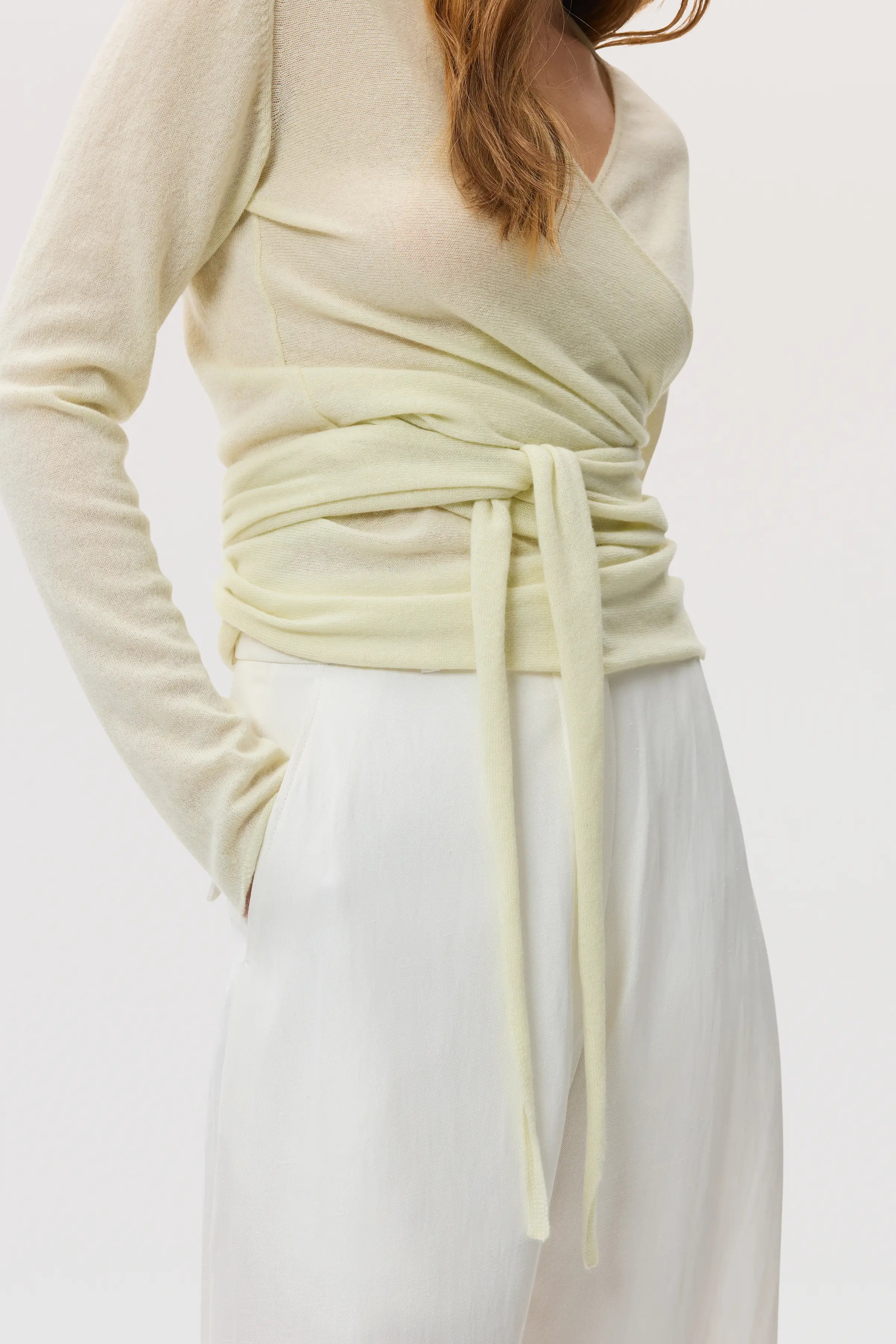 Featherlight Cashmere Light Yellow Ballet Wrap