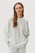 Relaxed Featherlight White Cashmere Jumper