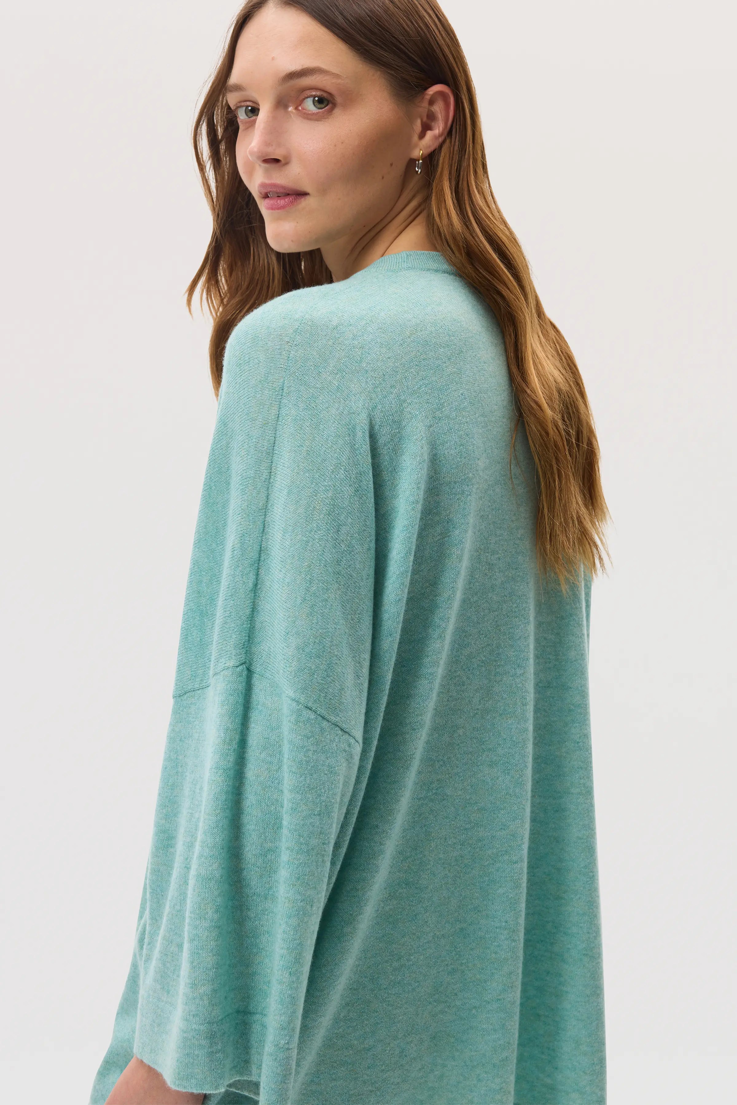 Relaxed Featherlight Green Cashmere Jumper