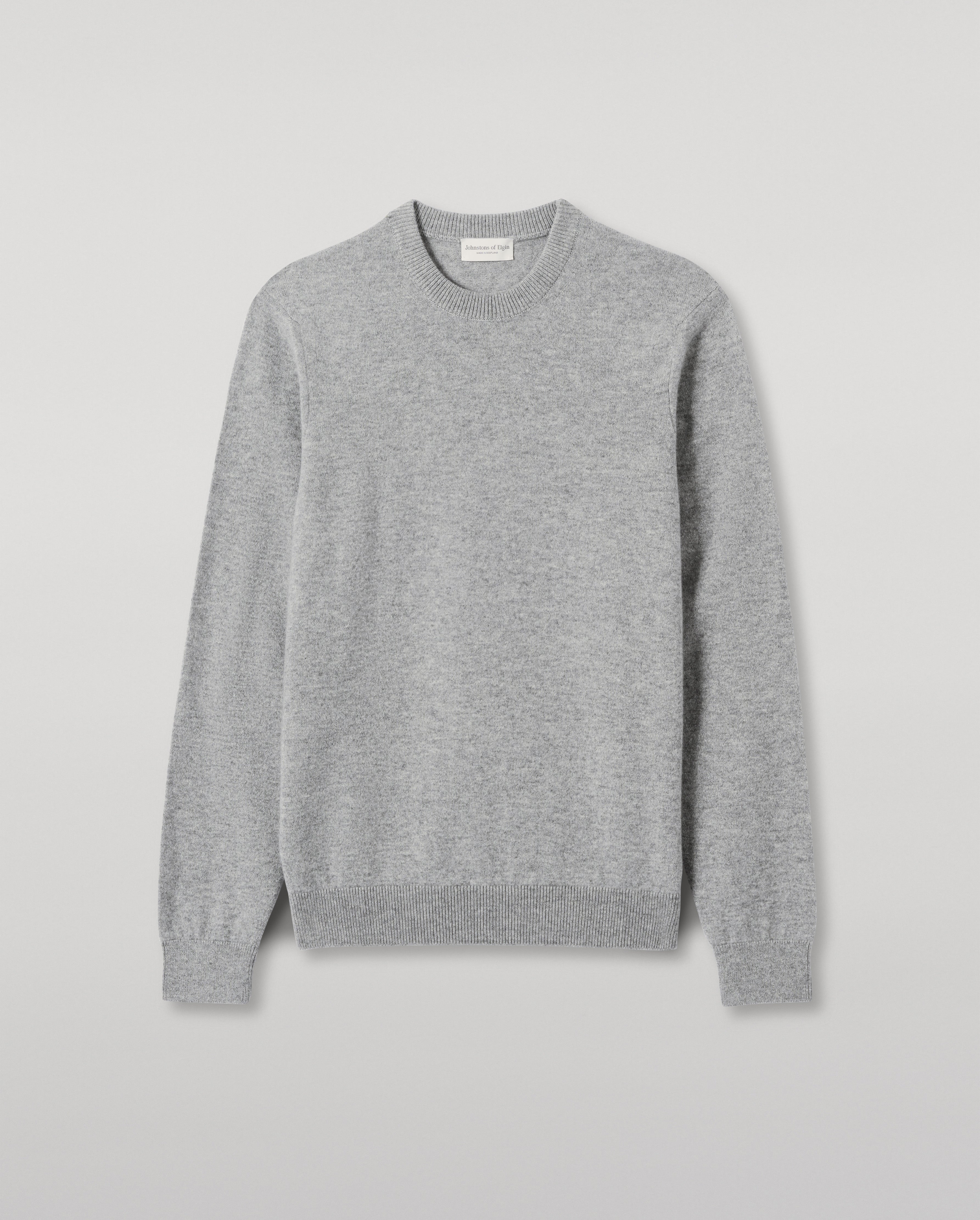 Rory Grey Classic Cashmere Crew Jumper