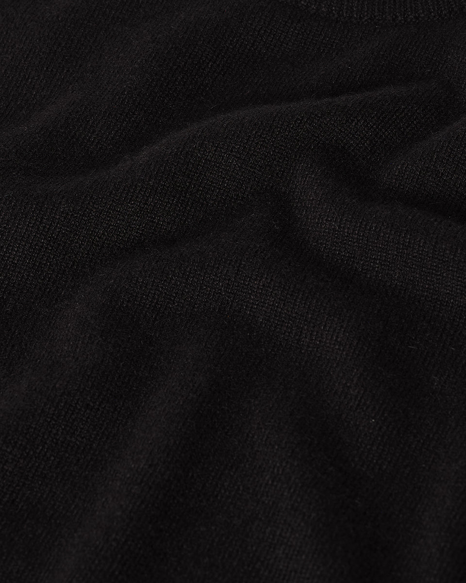 Rory Black Classic Cashmere Crew Jumper