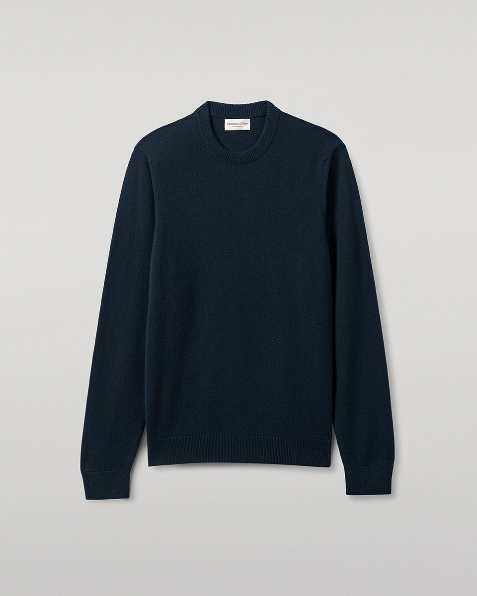 Rory Bottle Green Classic Cashmere Crew Jumper