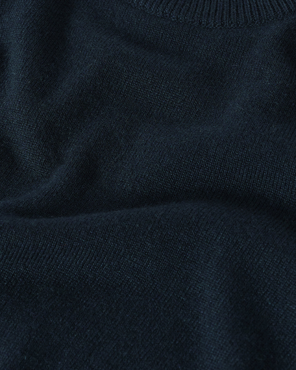 Rory Bottle Green Classic Cashmere Crew Jumper