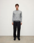 Rory Light Grey Classic Cashmere Crew Jumper