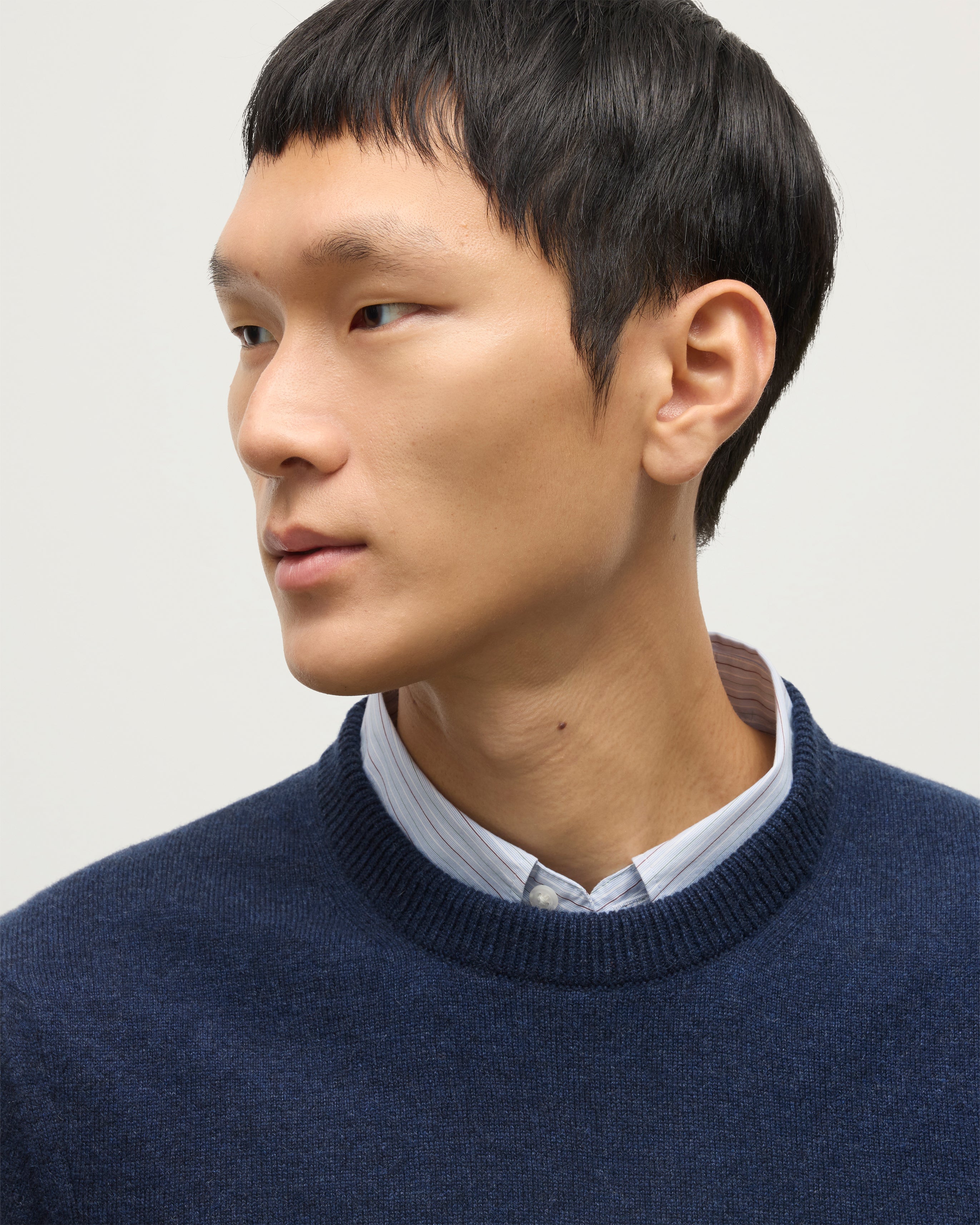 Rory Navy Classic Cashmere Crew Jumper