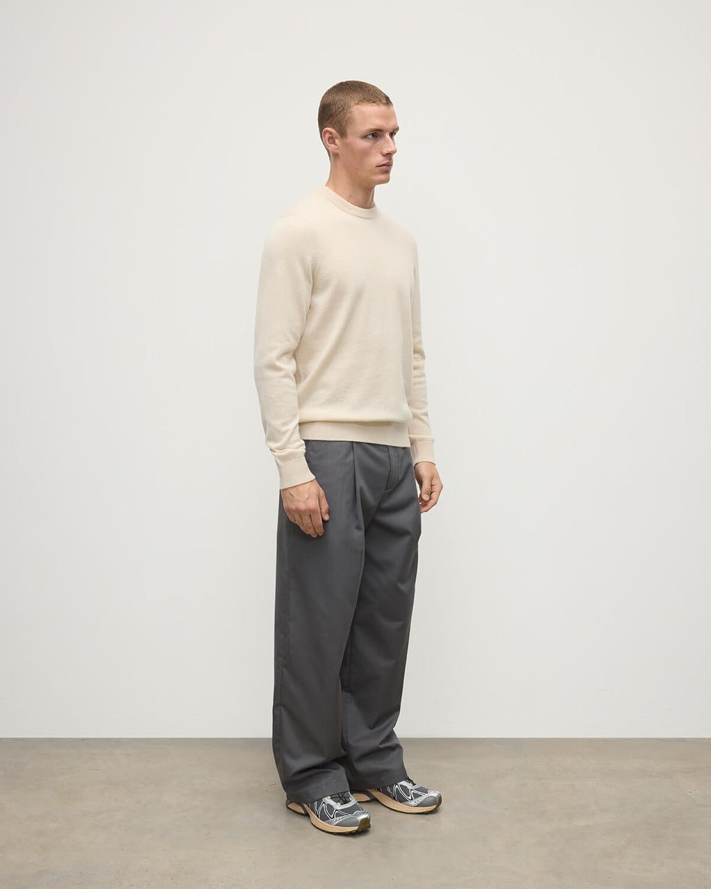 Rory Cream Classic Cashmere Crew Jumper