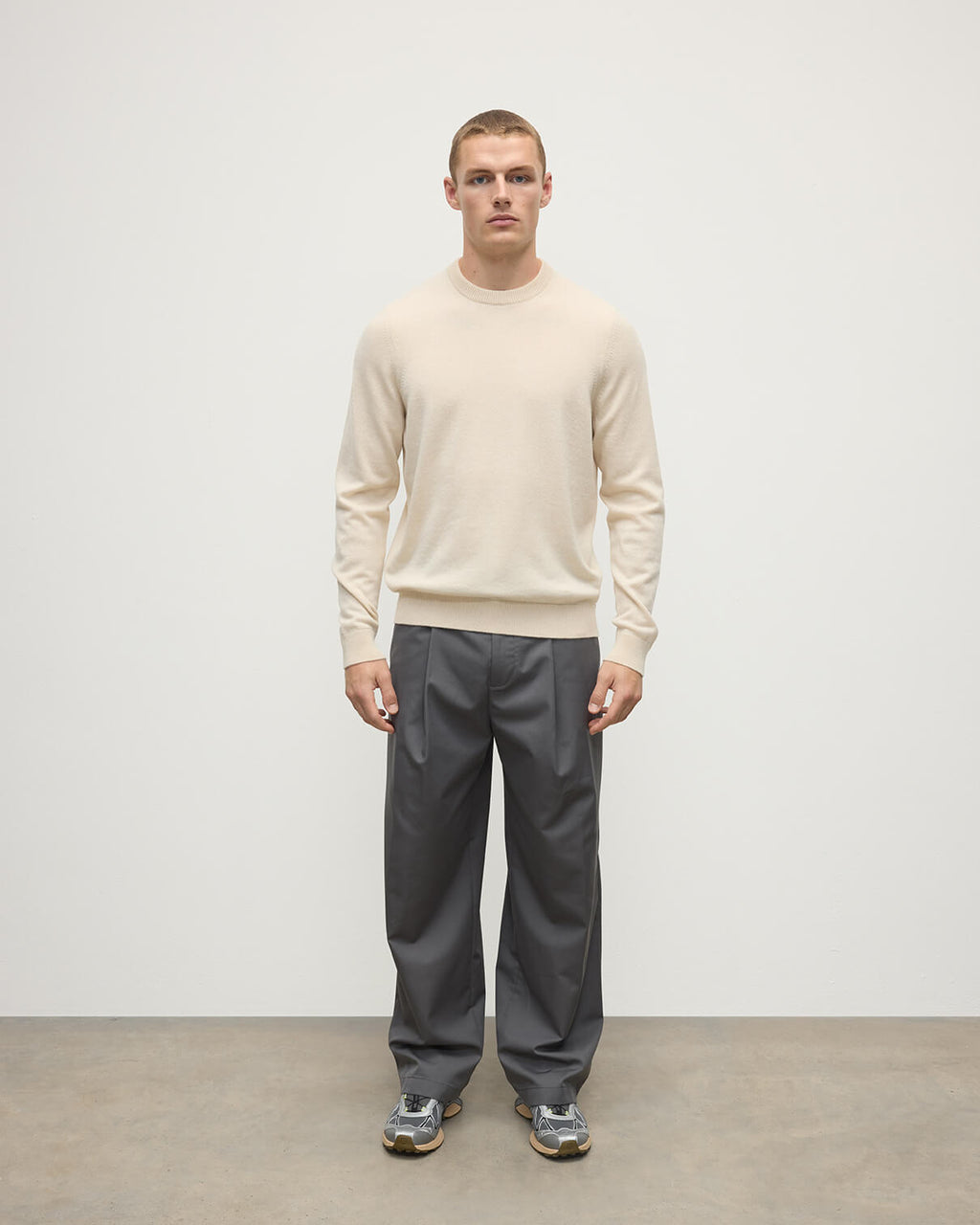 Rory Cream Classic Cashmere Crew Jumper