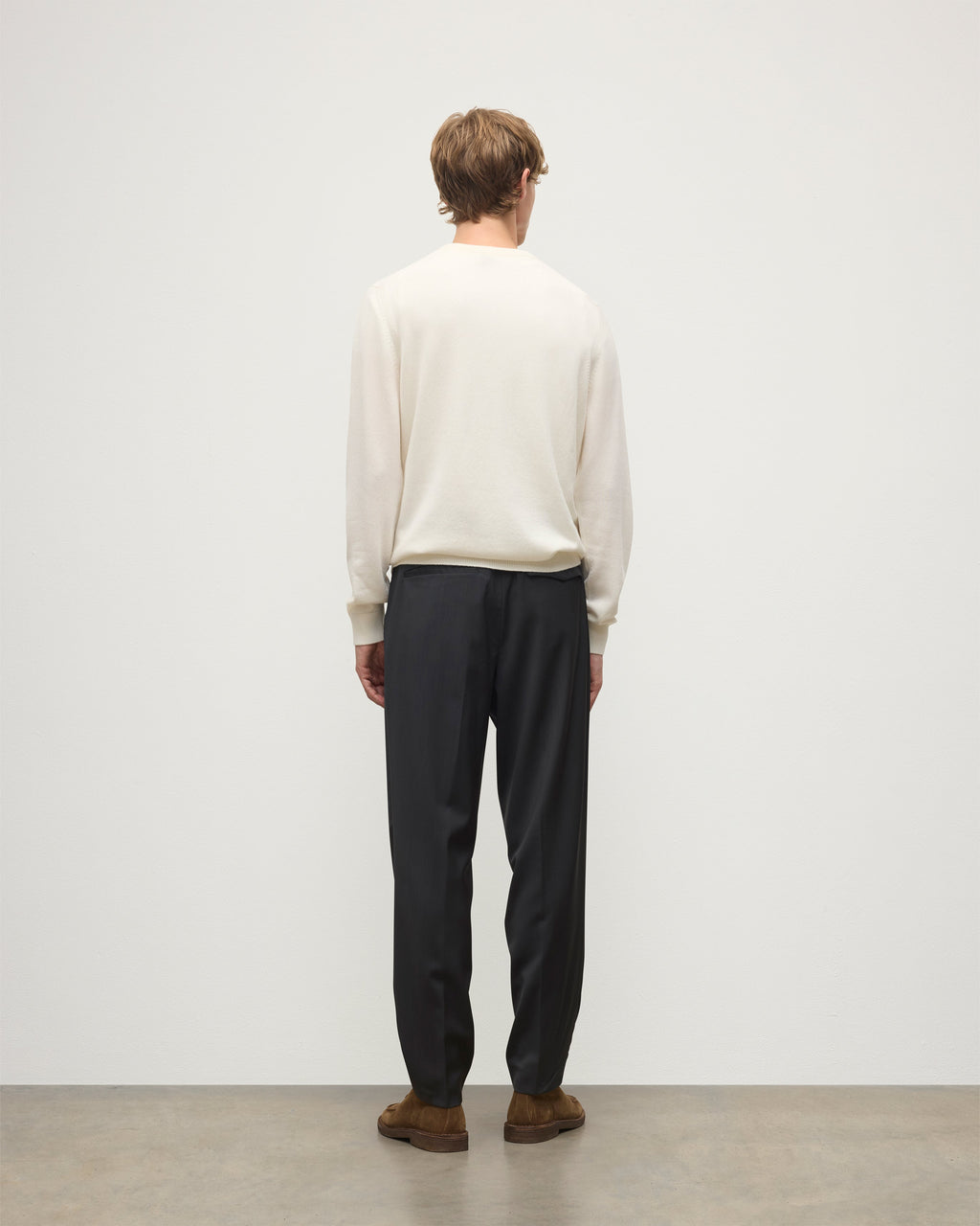 Rory White Classic Cashmere Crew Jumper