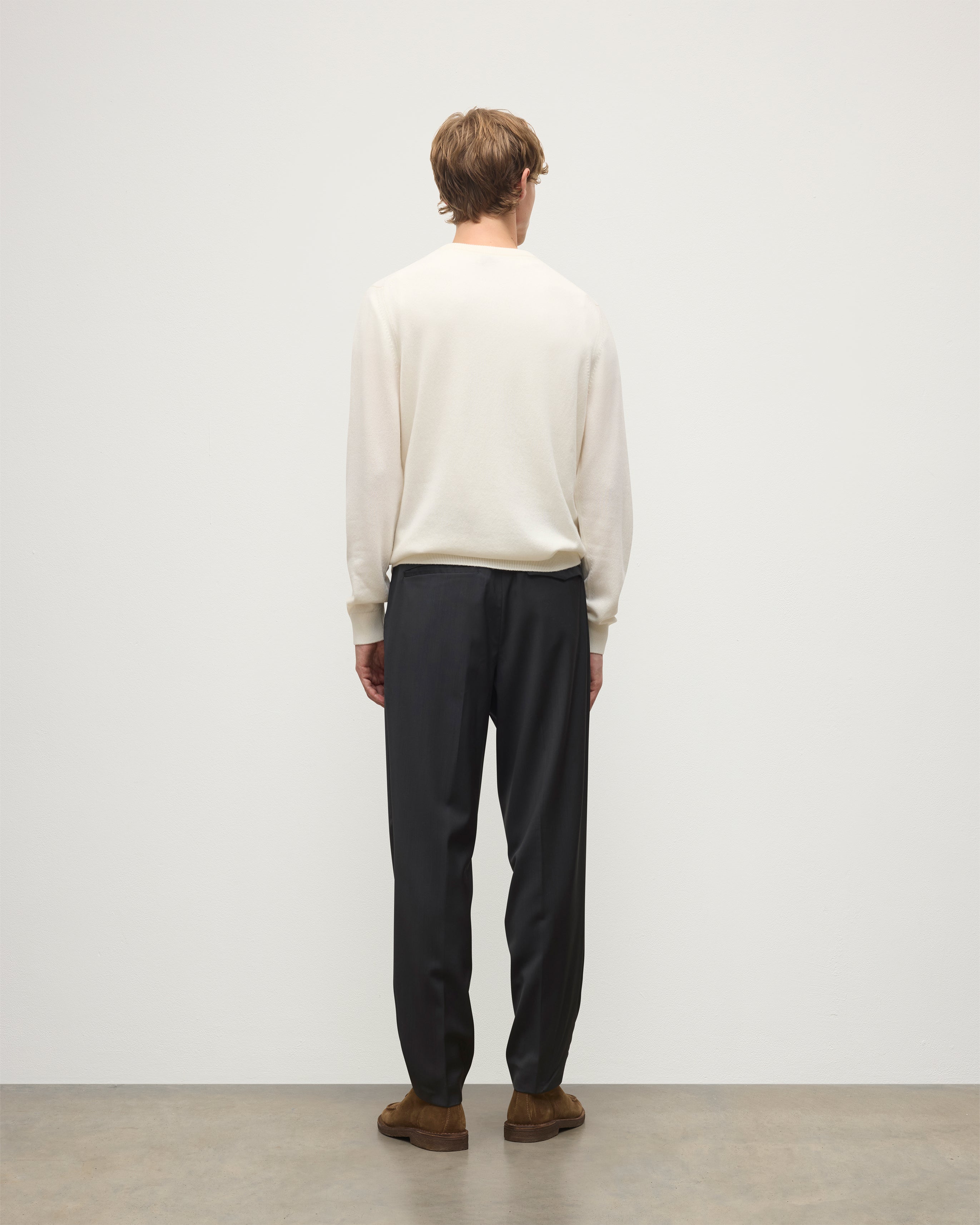 Rory White Classic Cashmere Crew Jumper