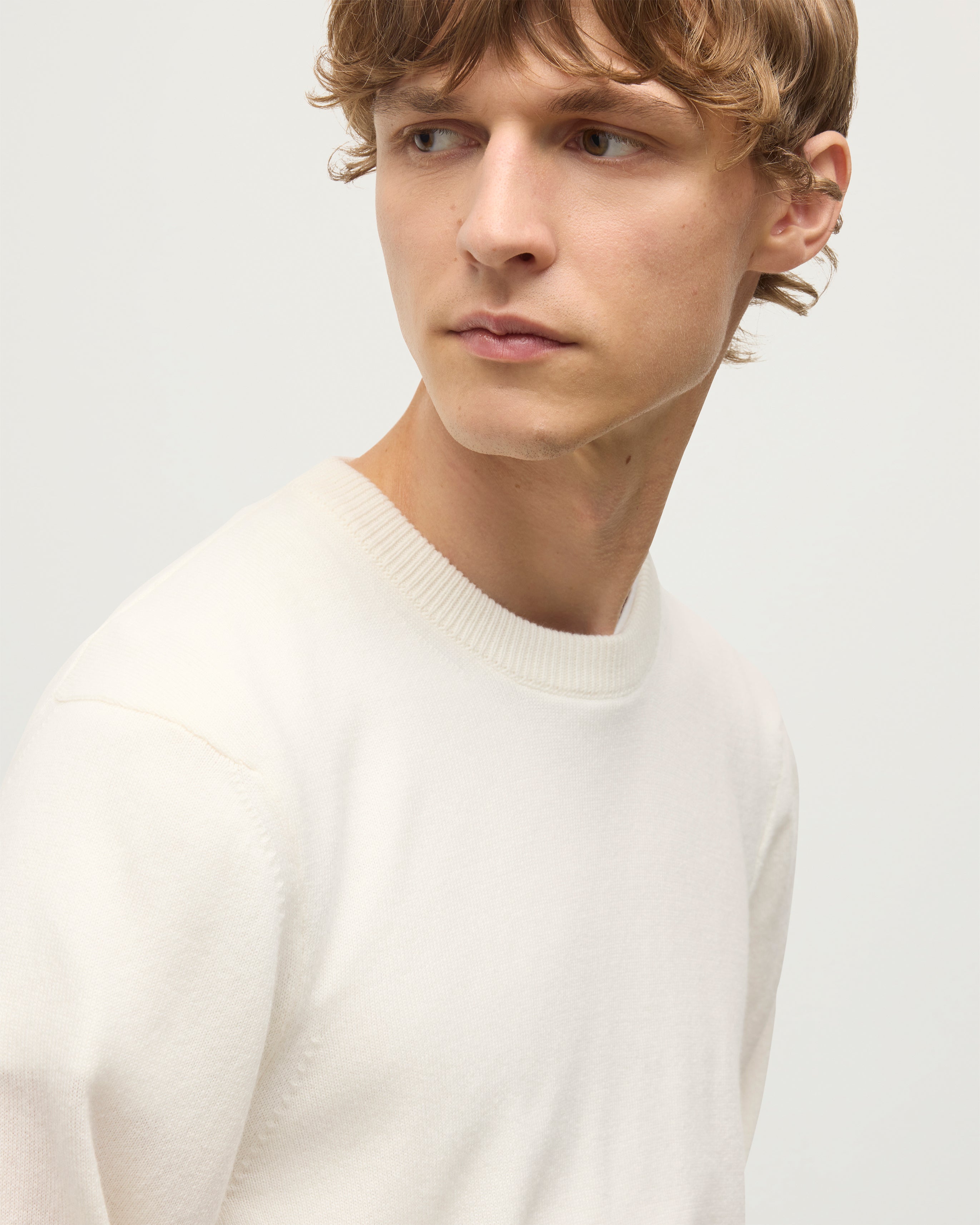 Rory White Classic Cashmere Crew Jumper