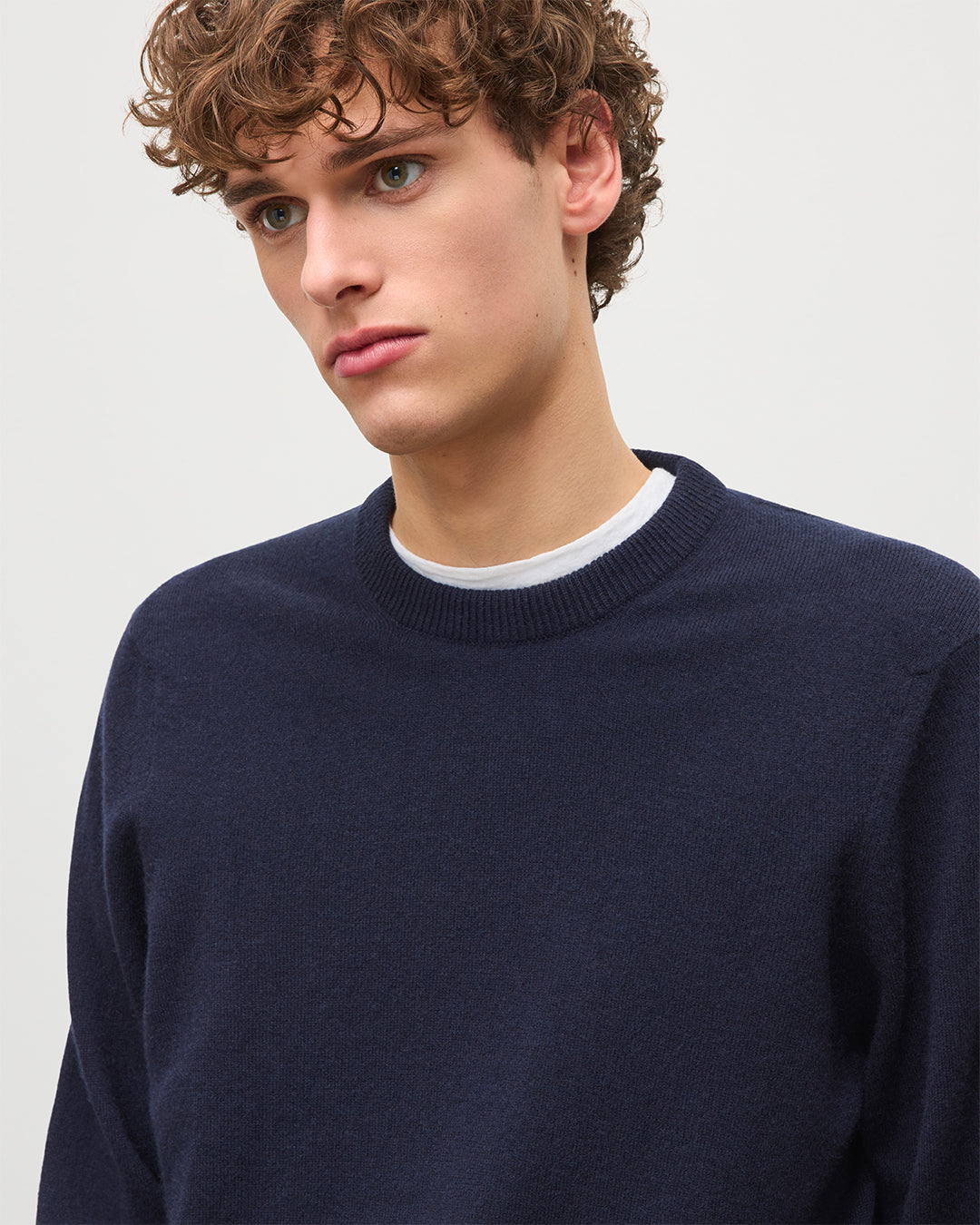 Rory Dark Navy Classic Cashmere Crew Jumper