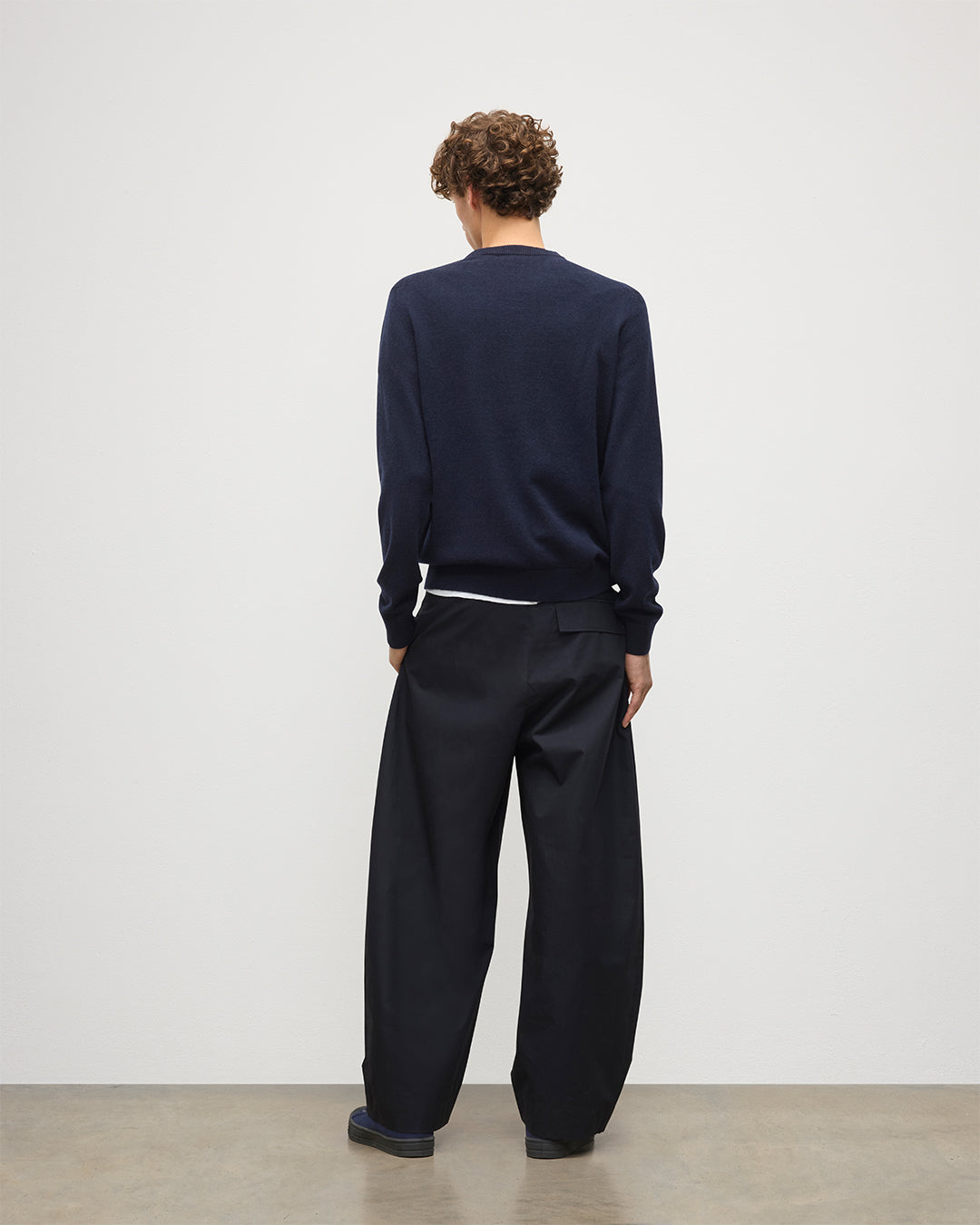 Rory Dark Navy Classic Cashmere Crew Jumper