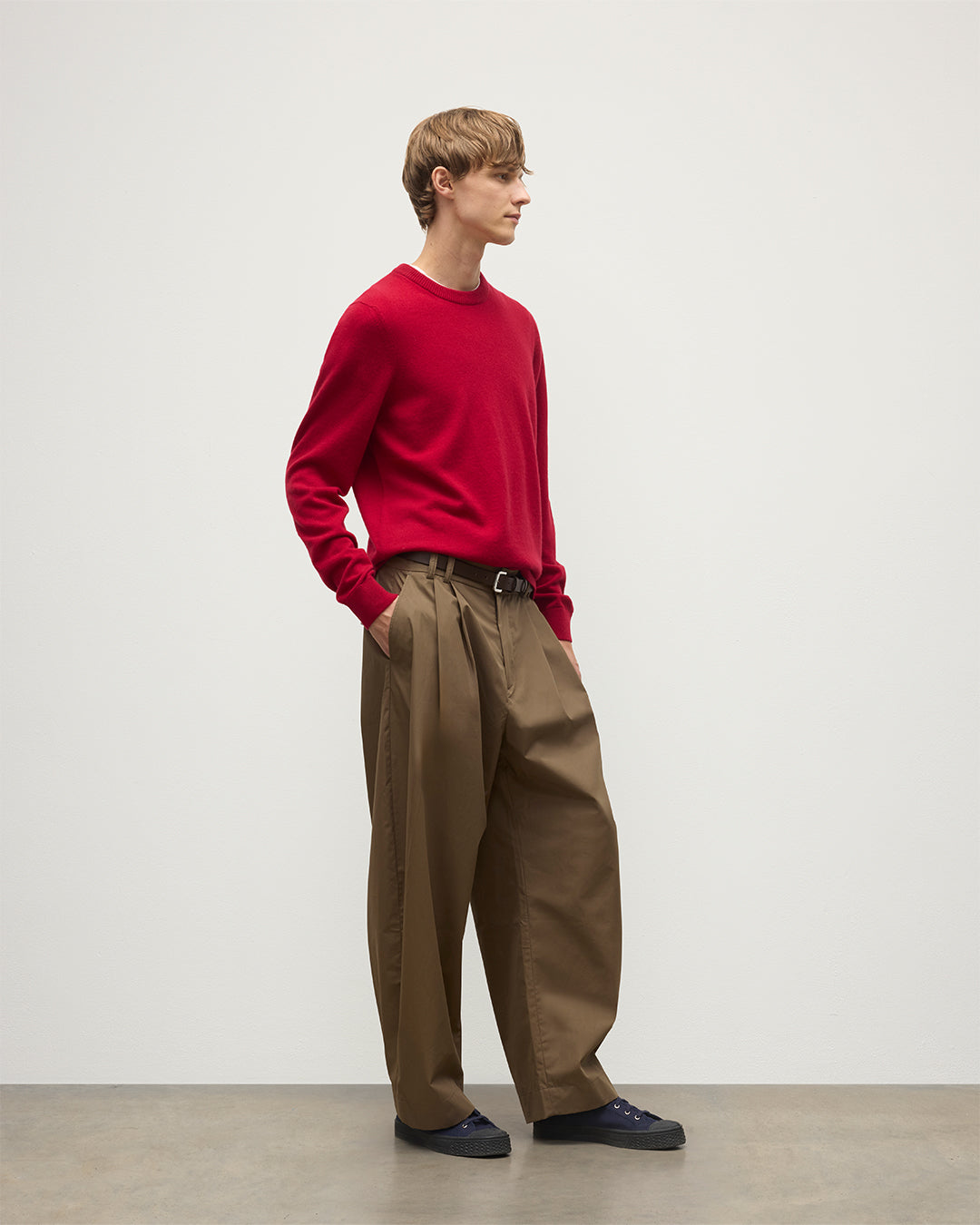 Rory Red Classic Cashmere Crew Jumper